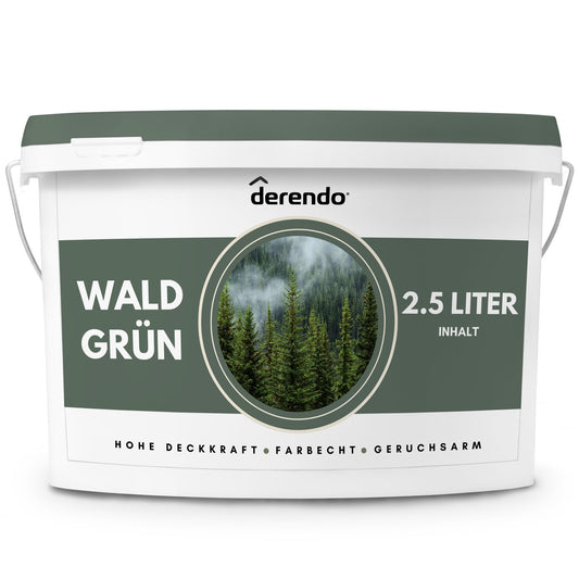 Derendo Exklusive Wandfarbe Waldgrün - 4251604928344 - Derendo