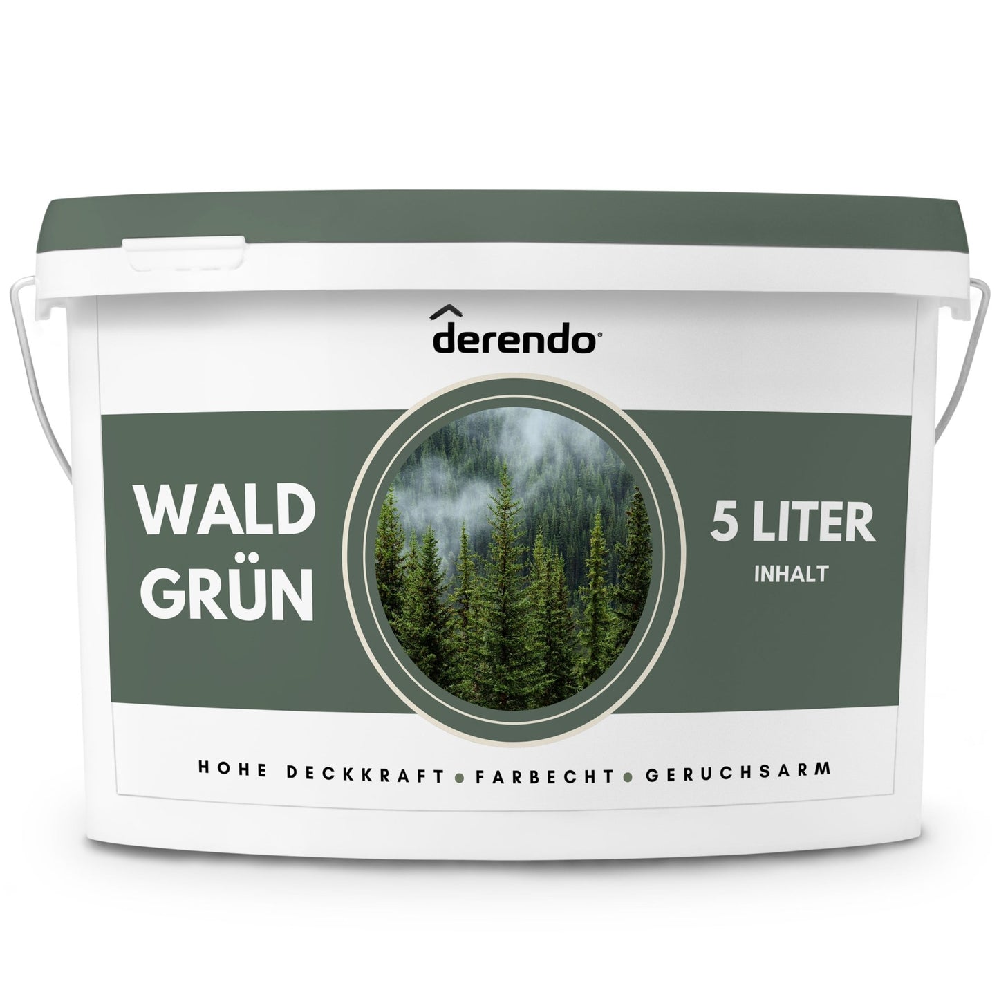 Derendo Exklusive Wandfarbe Waldgrün - 4251604928368 - Derendo