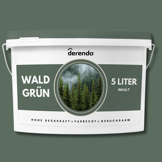 Derendo Exklusive Wandfarbe Waldgrün - 4251604928368 - Derendo