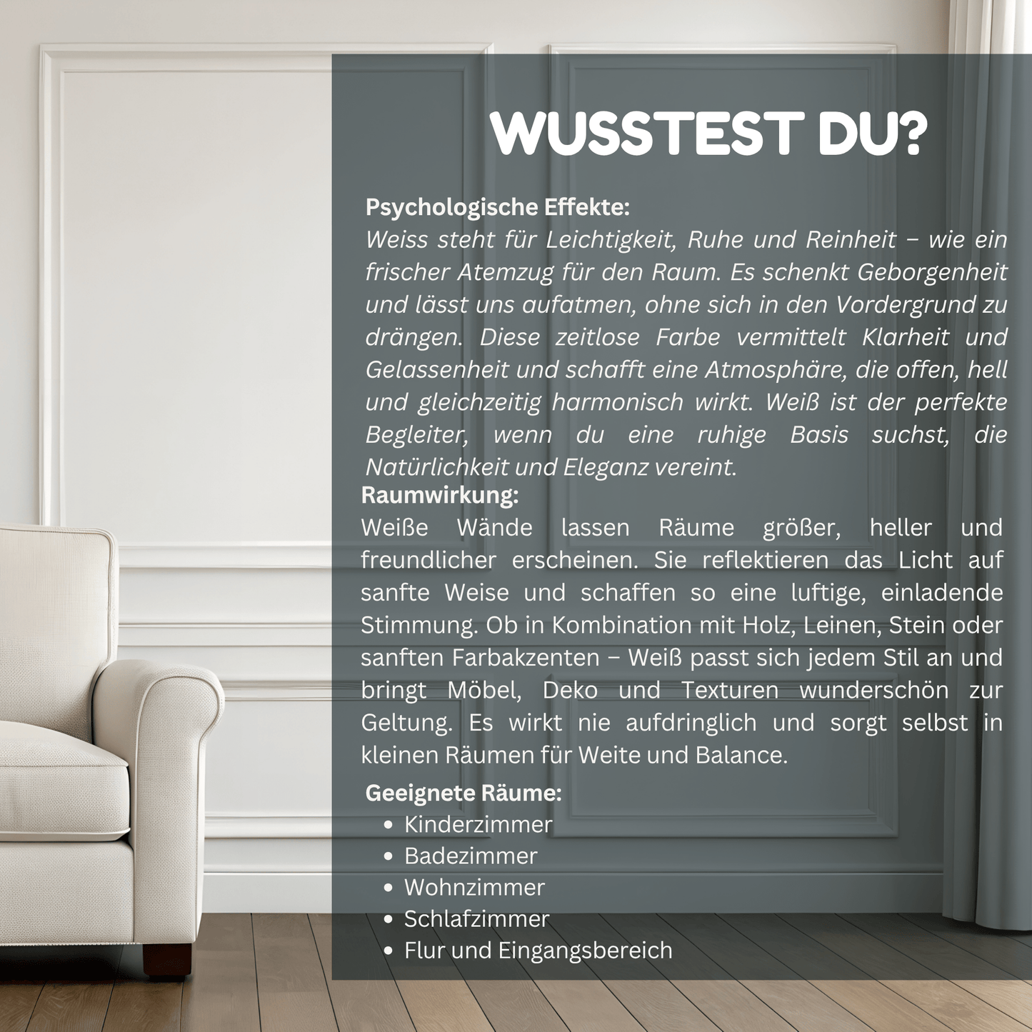 Derendo Exklusive Wandfarbe Weiß - 4251604929709 - Derendo