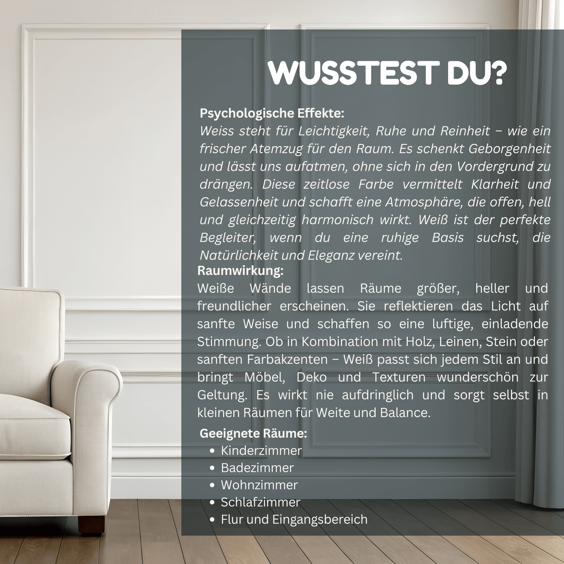 Derendo Exklusive Wandfarbe Weiß - 4251604929709 - Derendo