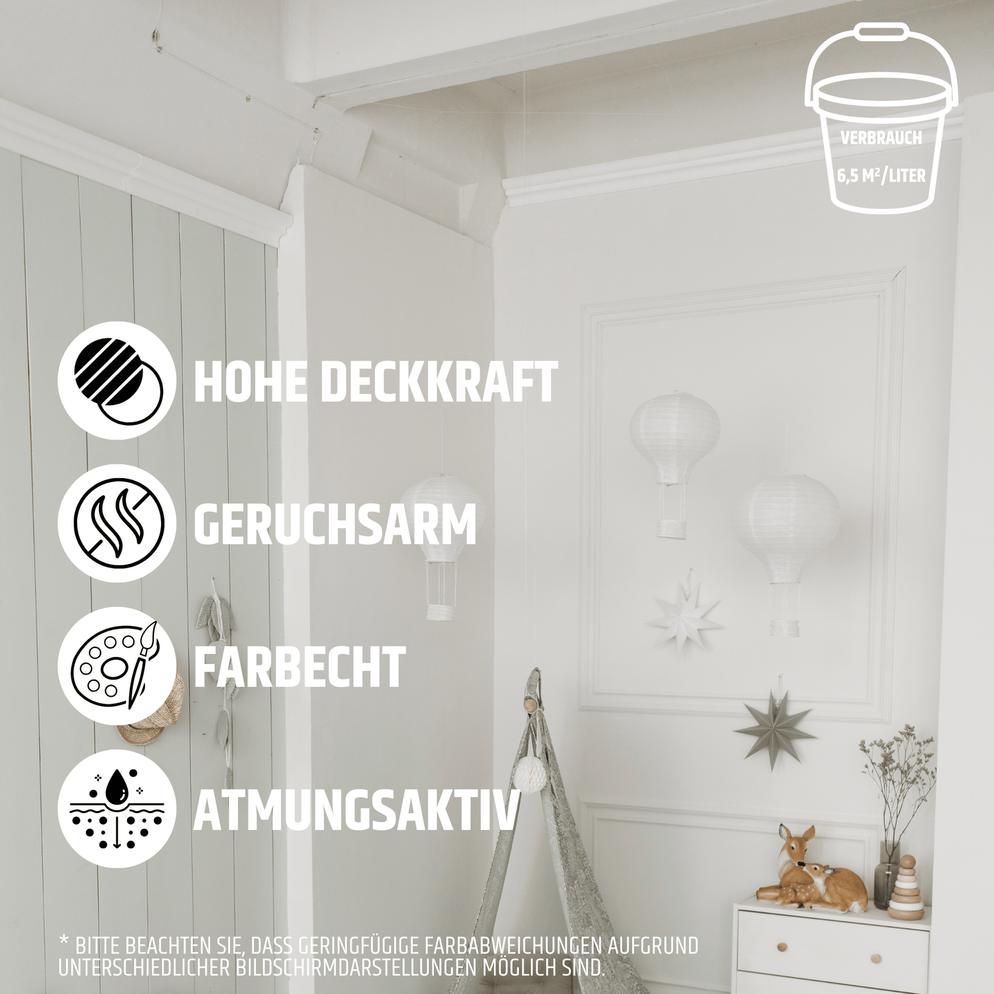 Derendo Exklusive Wandfarbe Weiß - 4251604929709 - Derendo