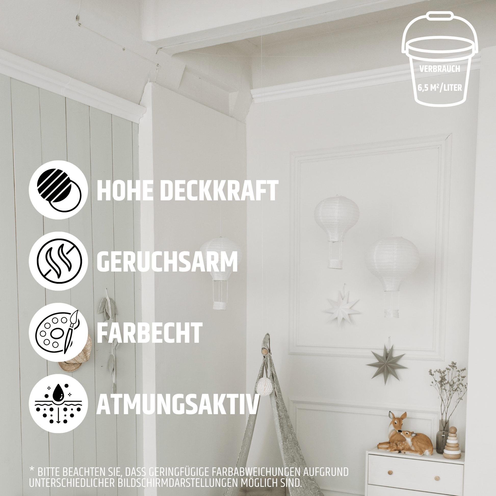 Derendo Exklusive Wandfarbe Weiß - 4251604929709 - Derendo