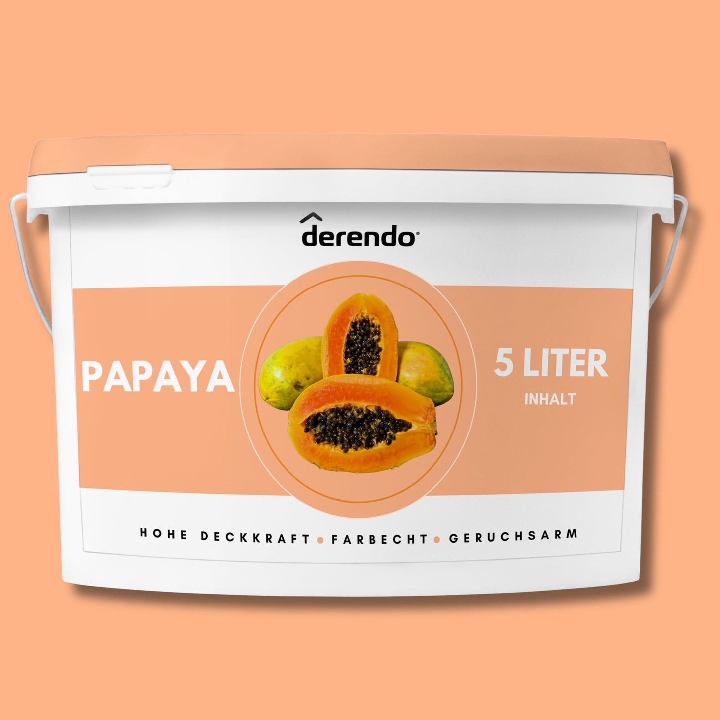 Derendo Exklusivee Wandfarbe Papaya - 4251604928603 - Derendo