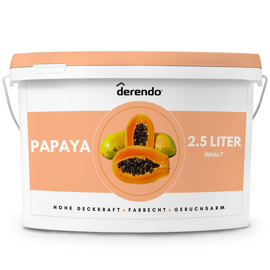 Derendo Exklusivee Wandfarbe Papaya - 4251604928580 - Derendo
