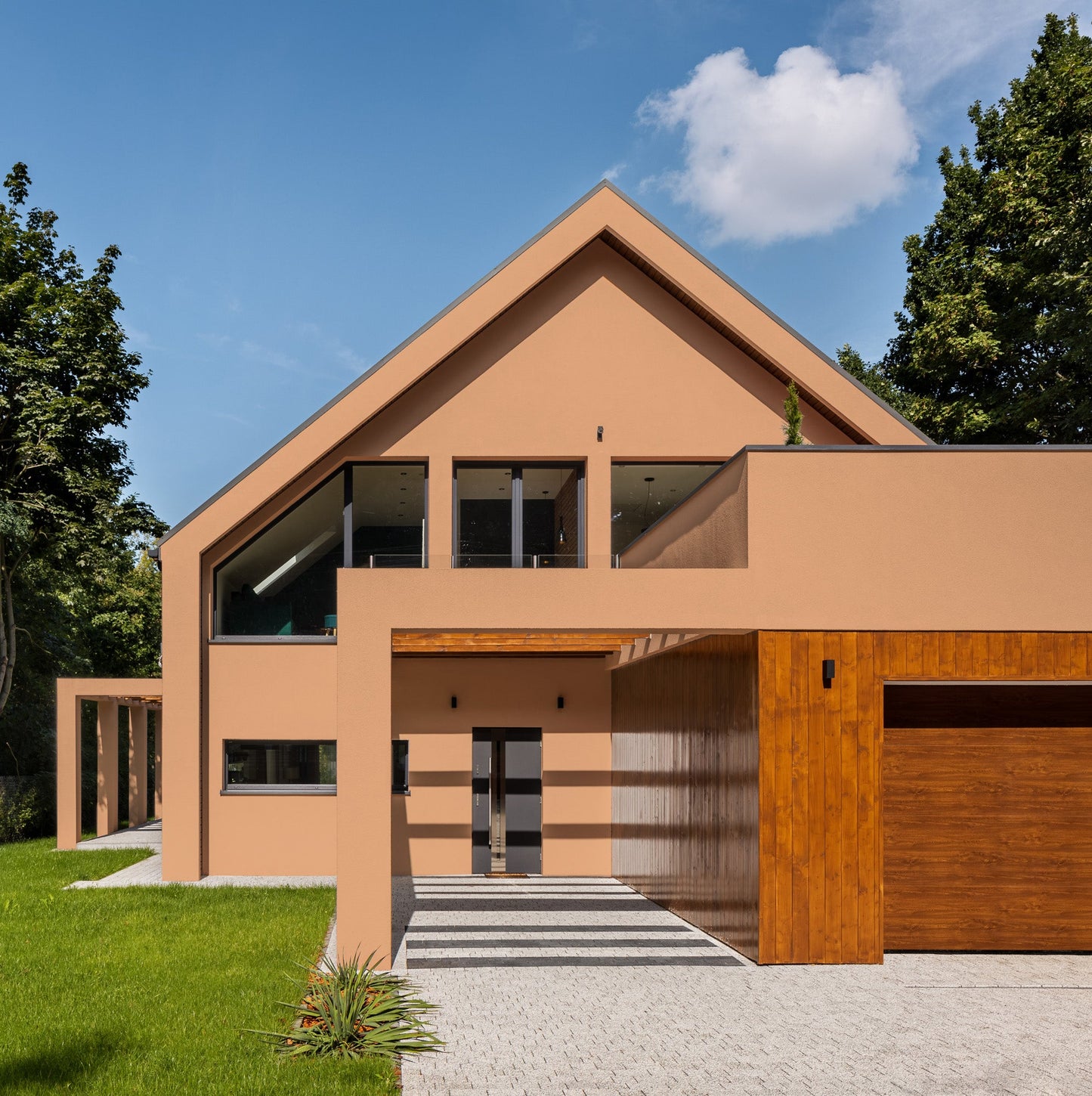 Derendo Fassadenfarbe Aprikose mit ULTRA Wetterschutz und Abperleffekt - 4251604918673 - Derendo