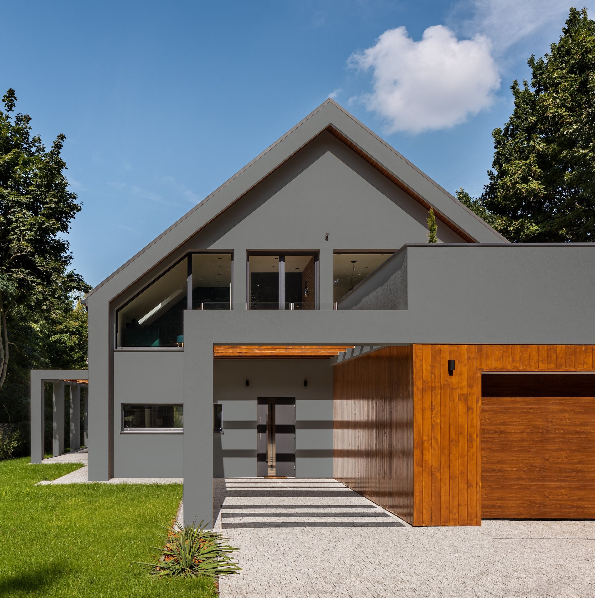 Derendo Fassadenfarbe Betongrau mit EXTRA Wetterschutz - 4251604913609 - Derendo