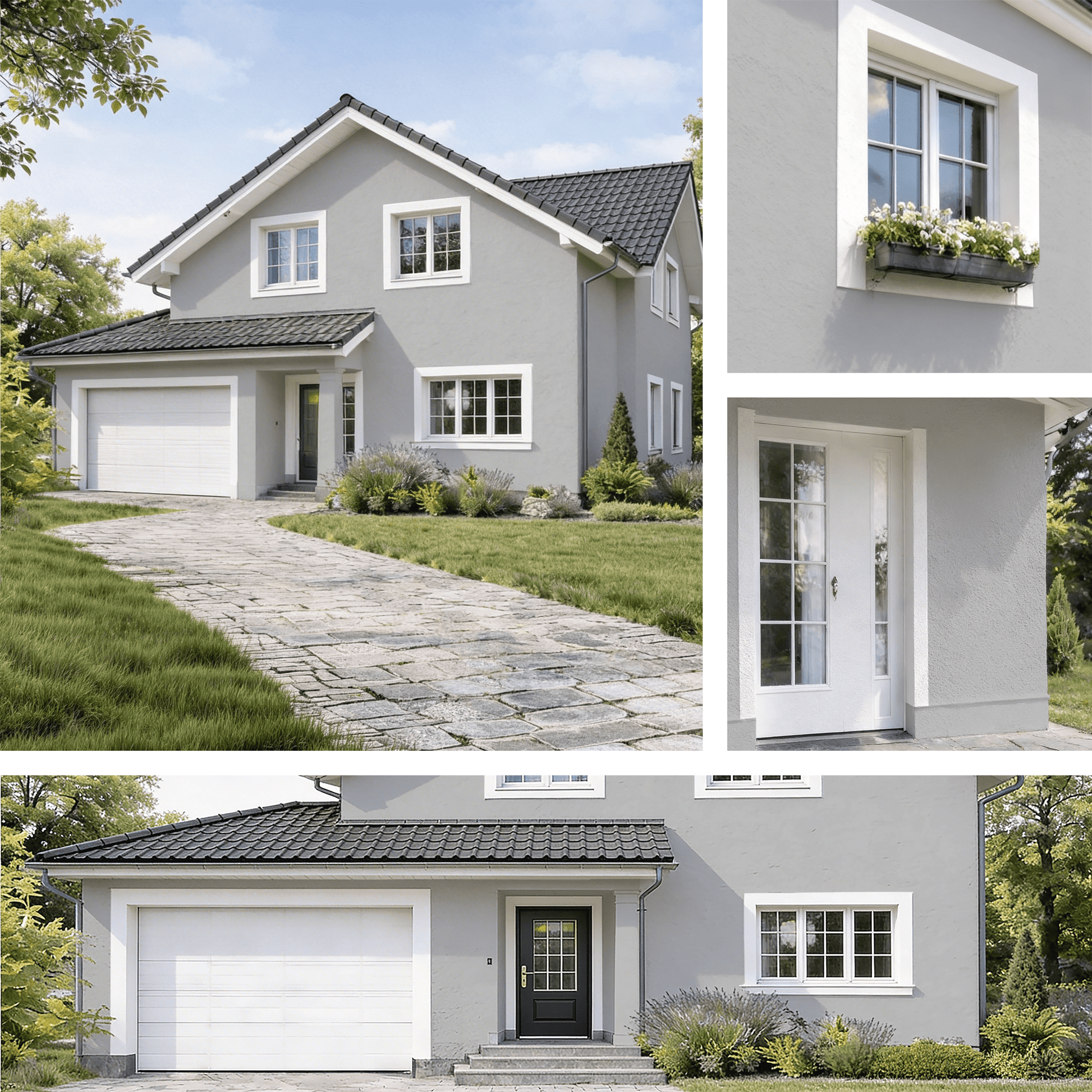 Derendo Fassadenfarbe Elefantengrau mit ULTRA Wetterschutz und Abperleffekt in 10L – Produktbild von Derendo