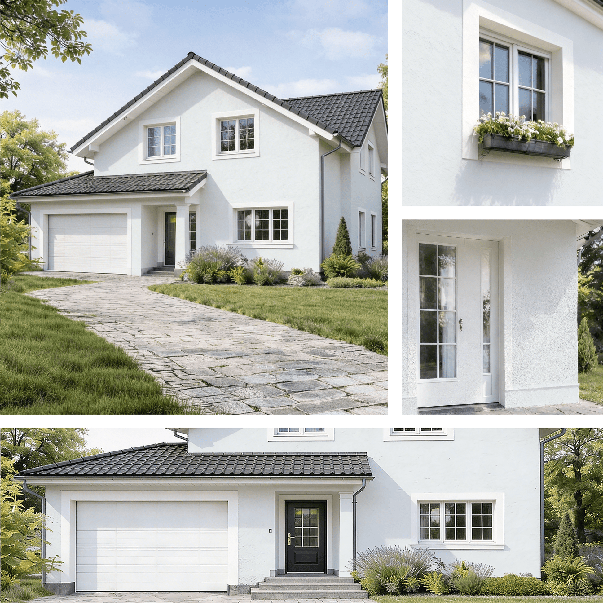 Derendo Fassadenfarbe Lichtgrau mit ULTRA Wetterschutz und Abperleffekt in 10L – Produktbild von Derendo