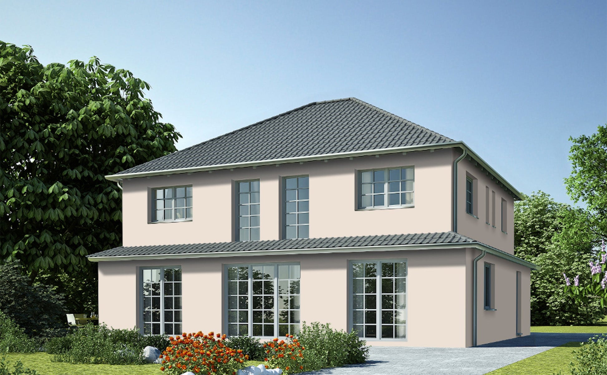 Derendo Fassadenfarbe Perlbeige mit EXTRA Wetterschutz - 4251604915757 - Derendo