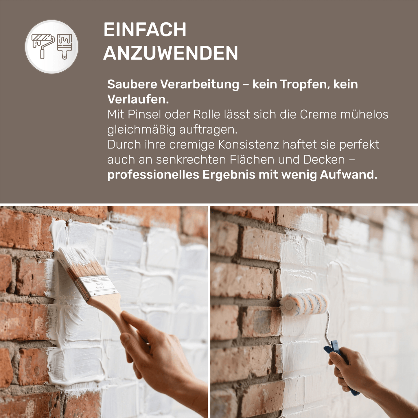 Derendo Fassadenschutzcreme Transparent – Farblose Imprägnierung für Ziegel, Klinker, Mauerwerk & Naturstein in 5l – Produktbild von Derendo