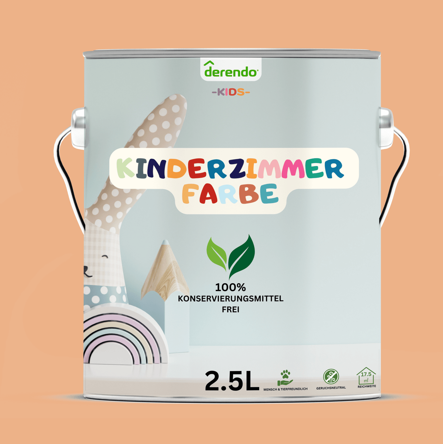 Derendo Kinderzimmer Wandfarbe - Aprikose - Derendo