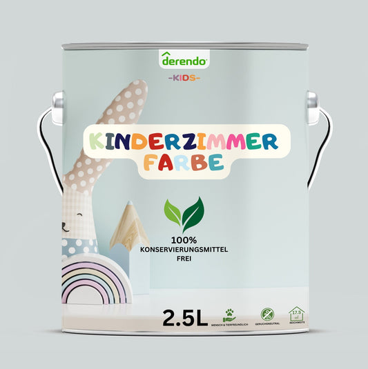 Derendo Kinderzimmer Wandfarbe - Elefantengrau - 4251604926142 - Derendo