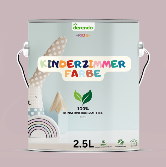 Derendo Kinderzimmer Wandfarbe - Steinrot - 4251604926463 - Derendo