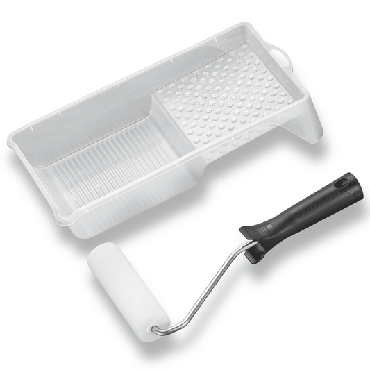 Derendo® Lackier - Roller - Set – für Acryl - & PU - Lacke (wasserbasiert) in – Produktbild von Derendo