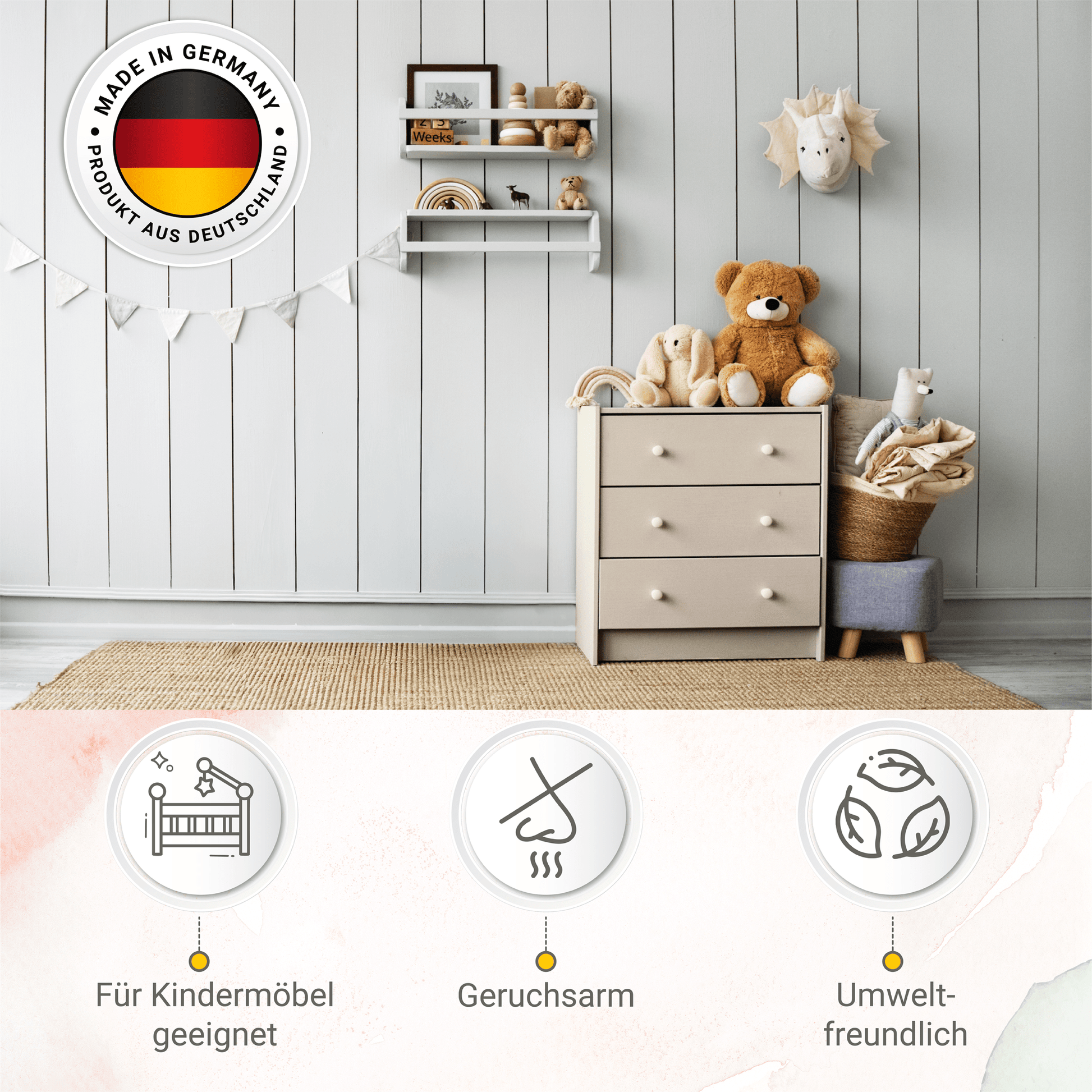 Derendo® Möbelfarbe Sandbeige 750ml – Möbelfarbe ohne Schleifen in – Produktbild von Derendo