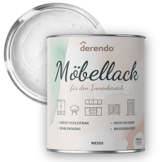 Derendo® Möbelfarbe Weiss 750ml – Möbelfarbe ohne Schleifen in – Produktbild von Derendo