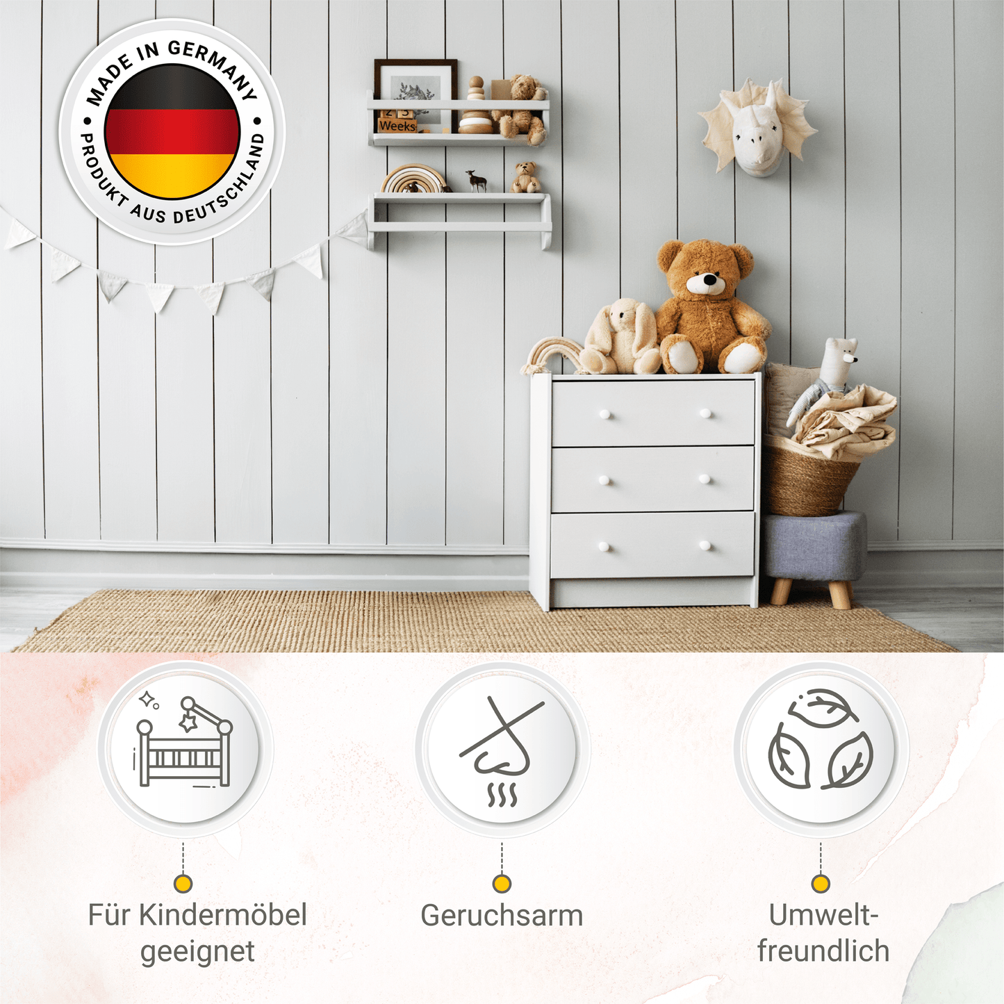 Derendo® Möbelfarbe Weiss 750ml – Möbelfarbe ohne Schleifen in – Produktbild von Derendo