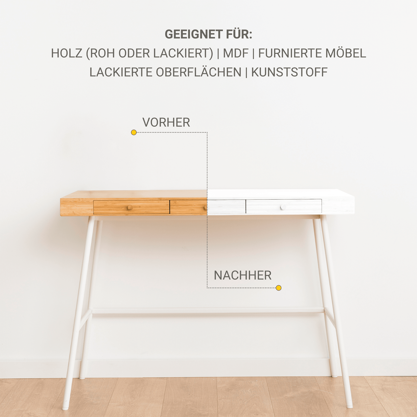 Derendo® Möbelfarbe Weiss 750ml – Möbelfarbe ohne Schleifen in – Produktbild von Derendo