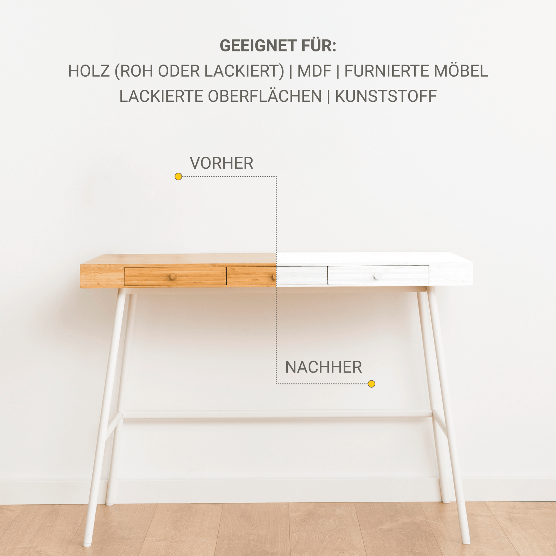 Derendo® Möbelfarbe Weiss 750ml – Möbelfarbe ohne Schleifen in – Produktbild von Derendo