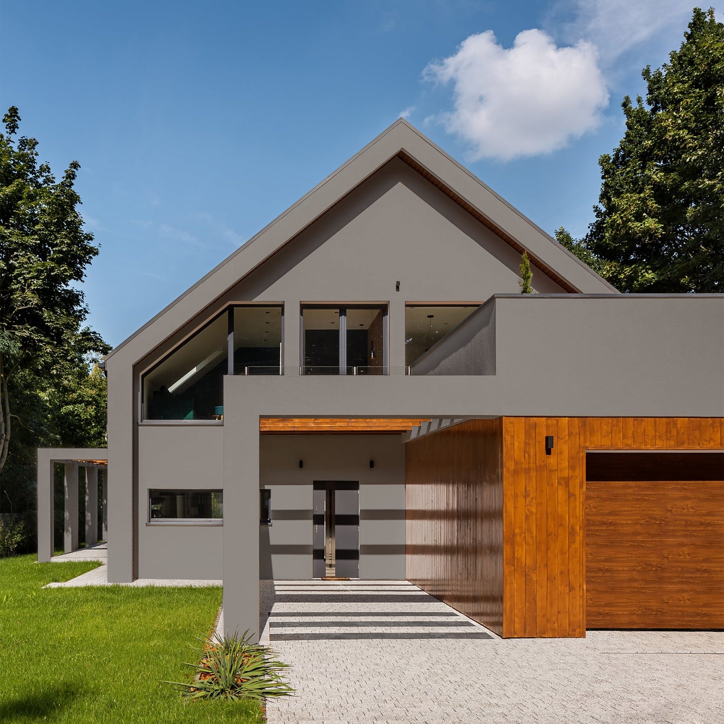 Derendo Premium Fassadenfarbe Betongrau mit Wetterschutz und Abperleffekt - 4251604929167 - Derendo