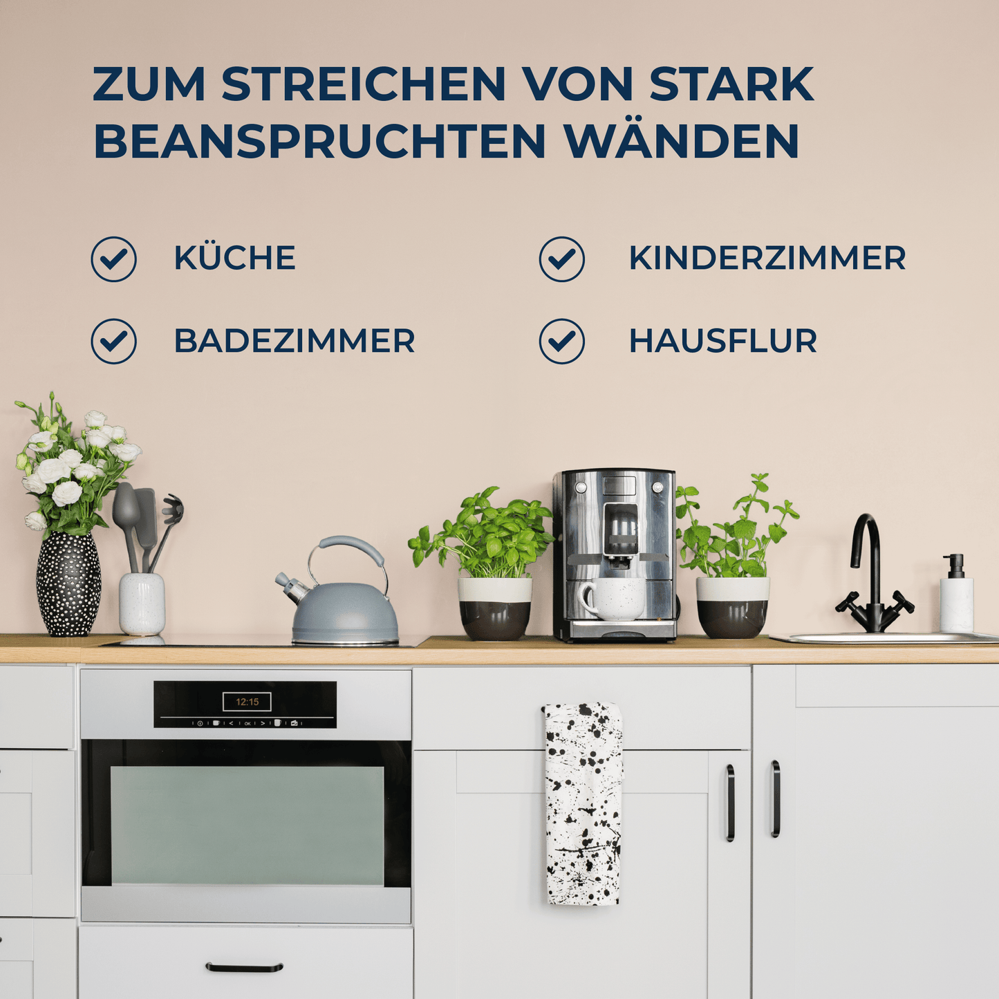 Derendo Wandfarbe Latexfarbe Cookie Matt abwaschbar in 10 Liter – Produktbild von Derendo