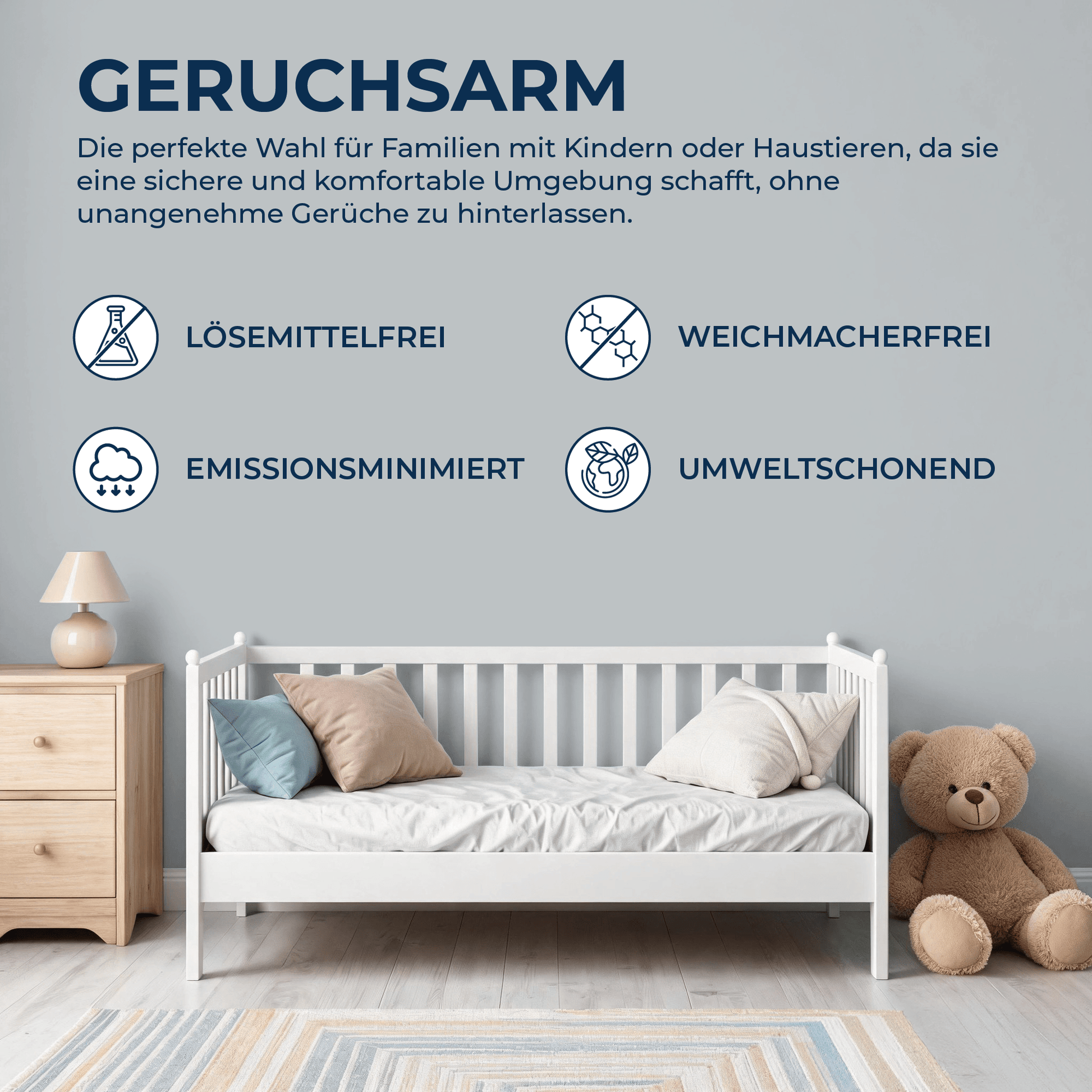 Derendo Wandfarbe Latexfarbe Elefantengrau Matt abwaschbar in 10 Liter – Produktbild von Derendo
