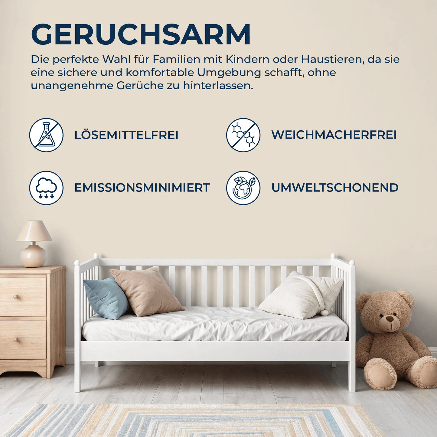 Derendo Wandfarbe Latexfarbe Graubeige Matt abwaschbar in 10 Liter – Produktbild von Derendo