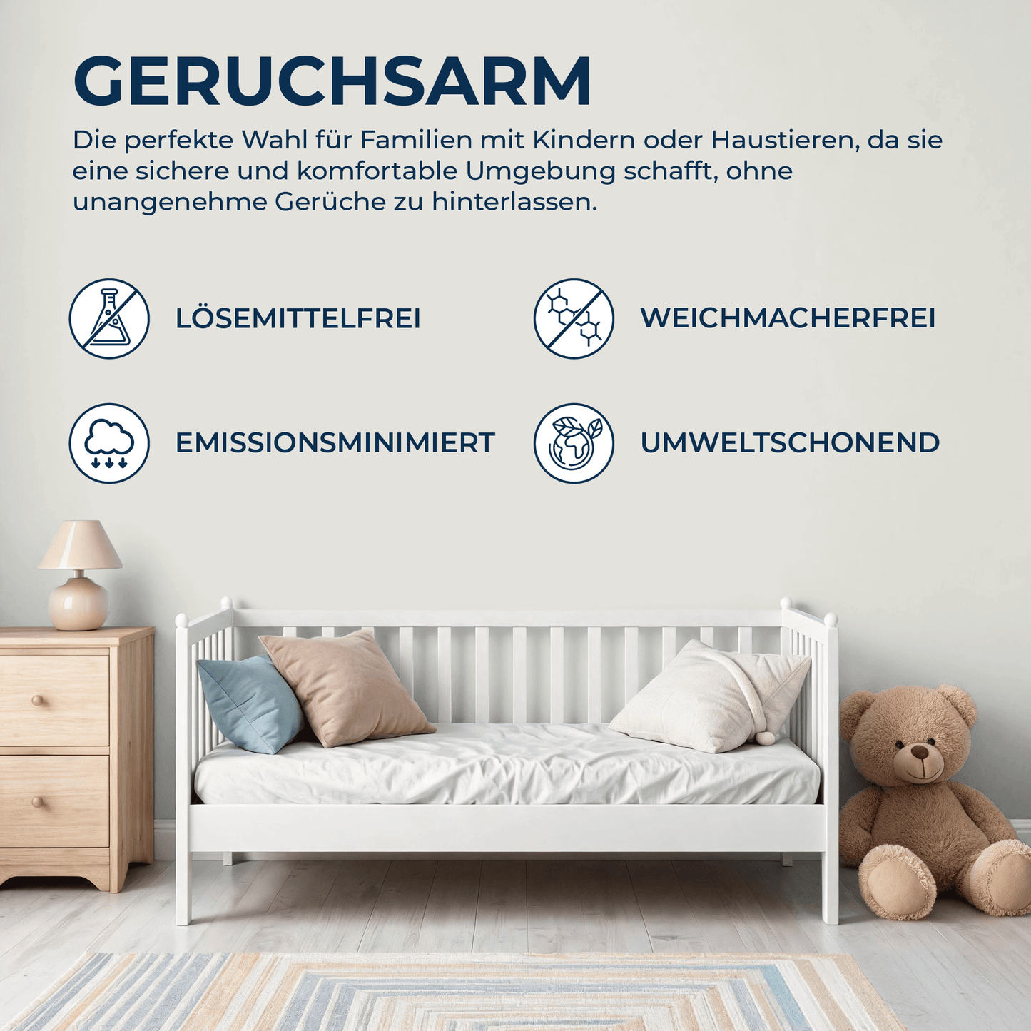 Derendo Wandfarbe Latexfarbe Greige Matt abwaschbar in 10 Liter – Produktbild von Derendo