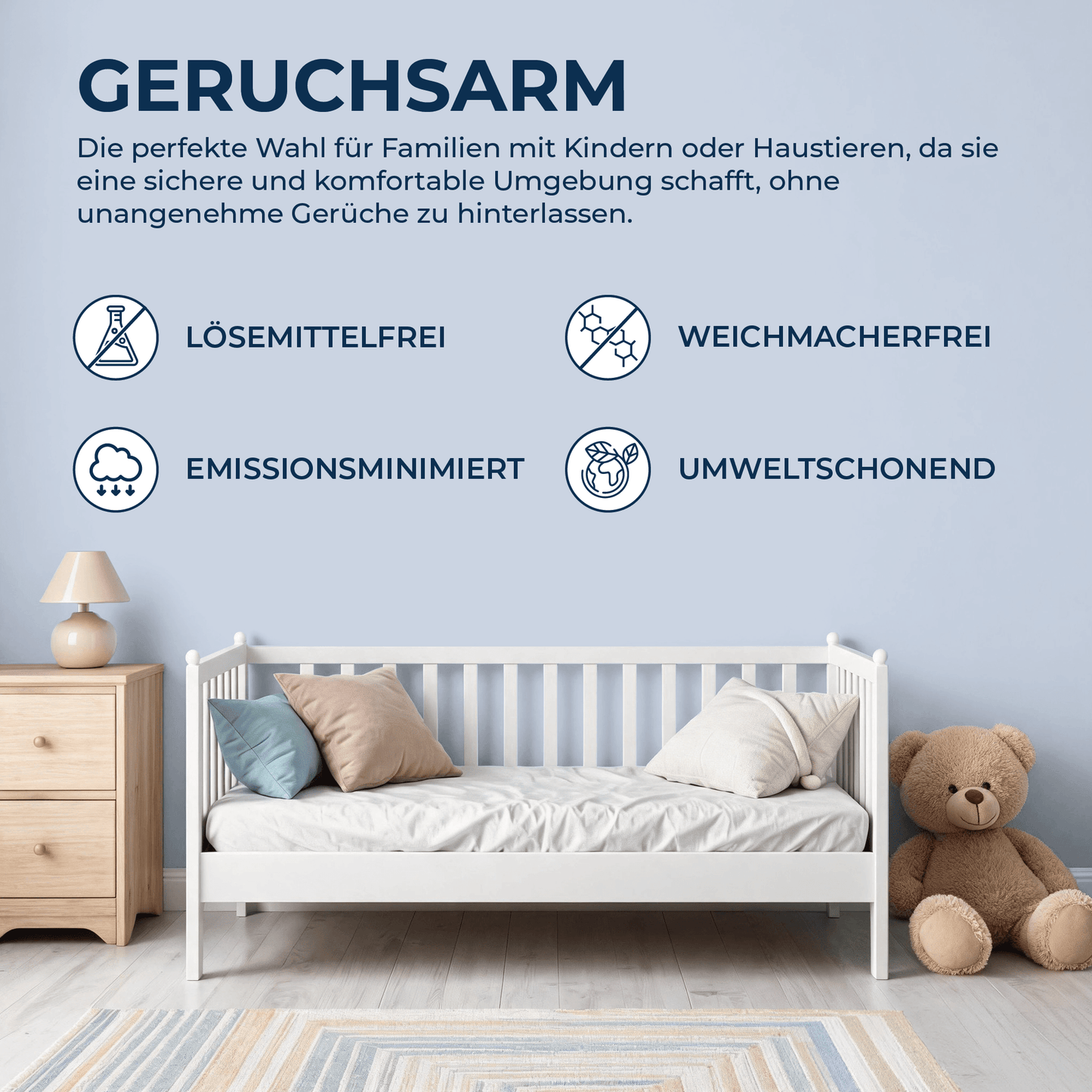 Derendo Wandfarbe Latexfarbe Lavendel Matt abwaschbar in 10 Liter – Produktbild von Derendo