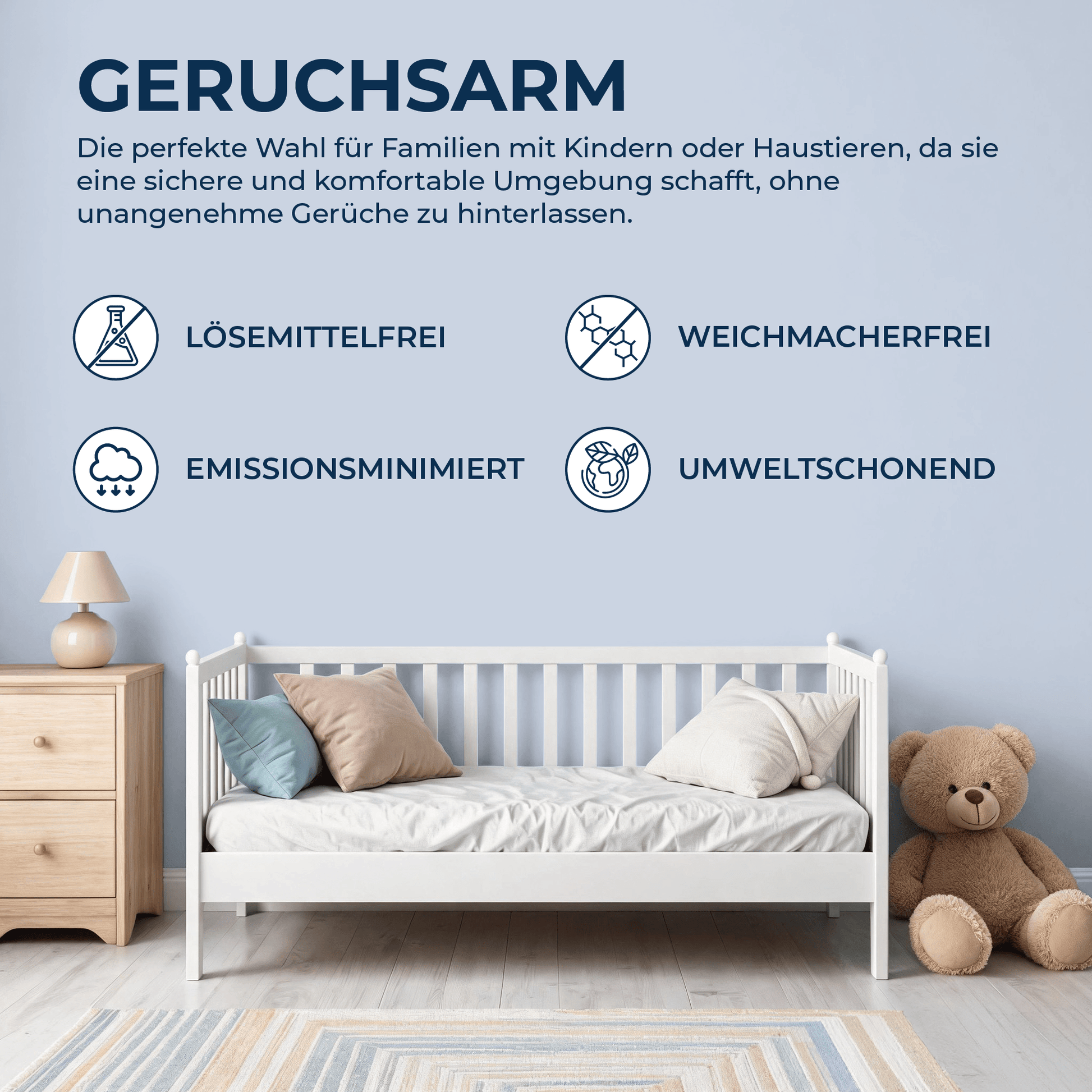 Derendo Wandfarbe Latexfarbe Lavendel Matt abwaschbar in 10 Liter – Produktbild von Derendo