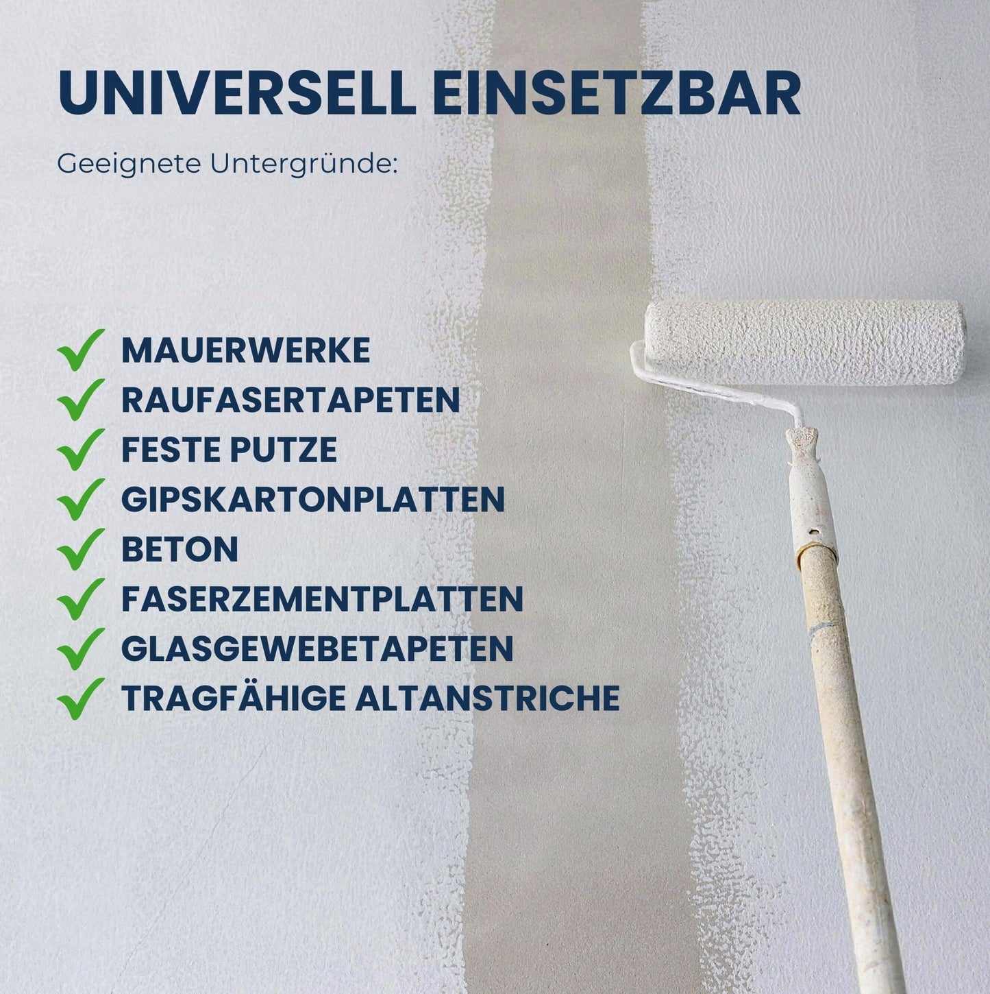 Derendo Wandfarbe Latexfarbe Weiß Matt abwaschbar in 10 Liter – Produktbild von Derendo