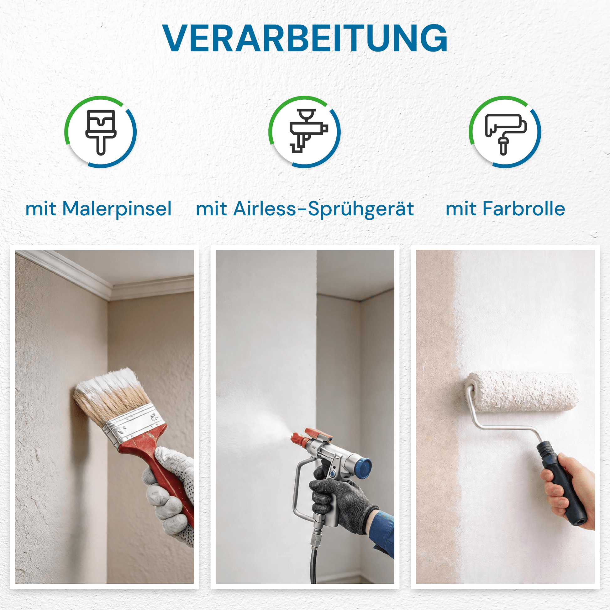 Derendo Wandfarbe Schneeweiss - Unser Bestseller in 10 Liter – Produktbild von Derendo