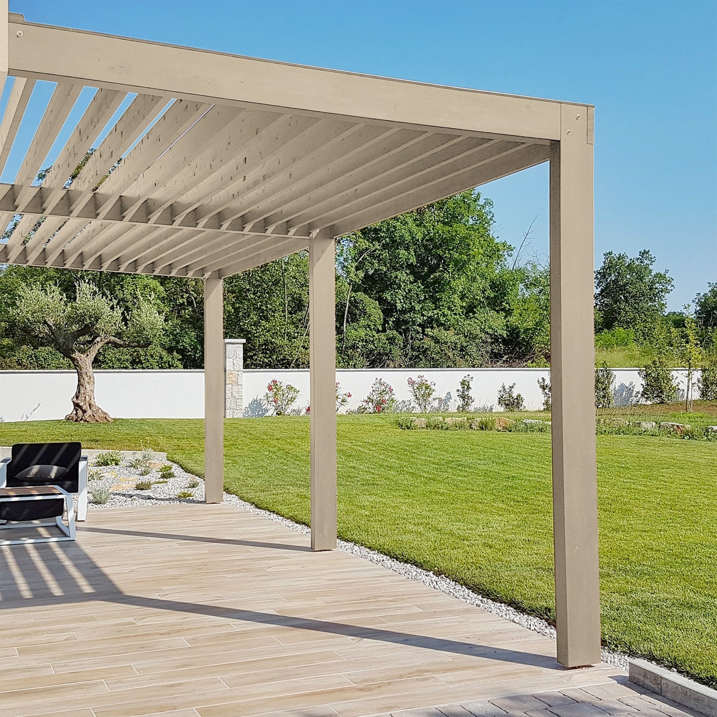 Derendo Wetterschutz Holzfarbe Beige Sandbeige in Sandbeige – Produktbild von Derendo