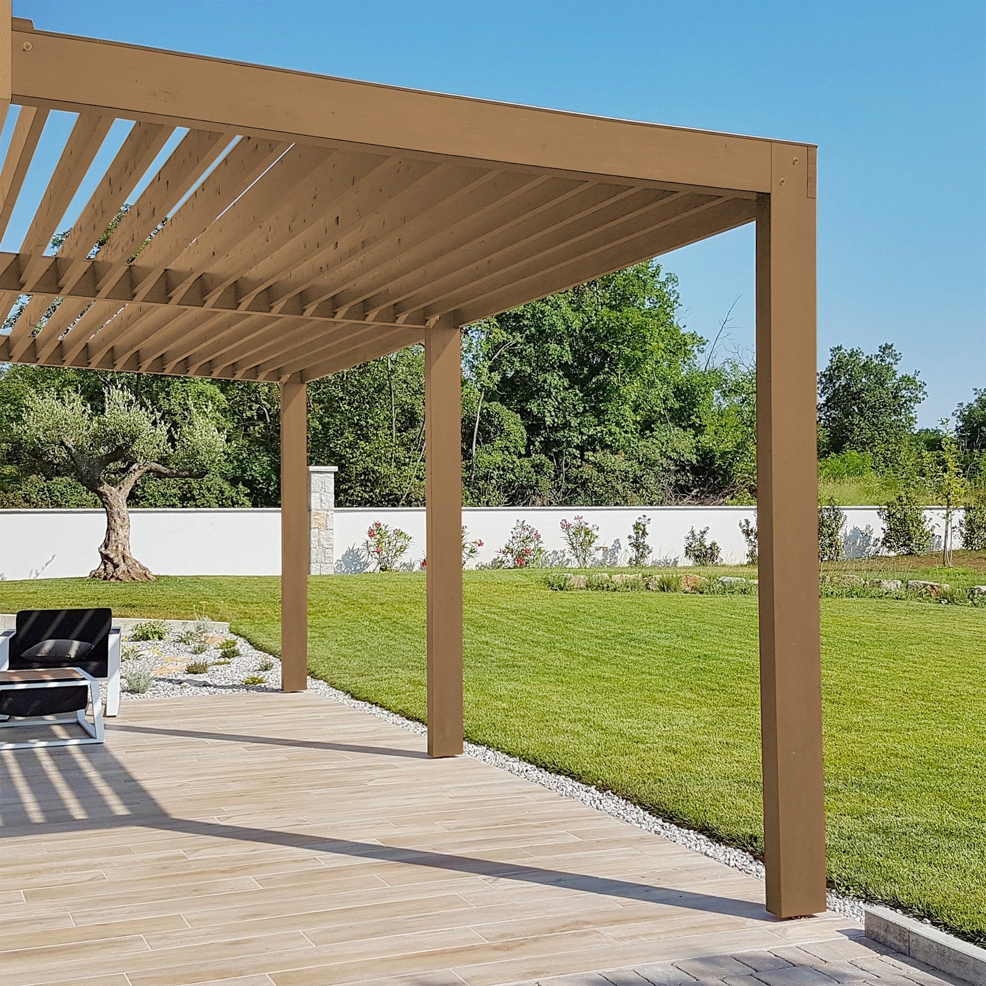 Derendo Wetterschutz Holzfarbe Braun Erdbraun in Erdbraun – Produktbild von Derendo