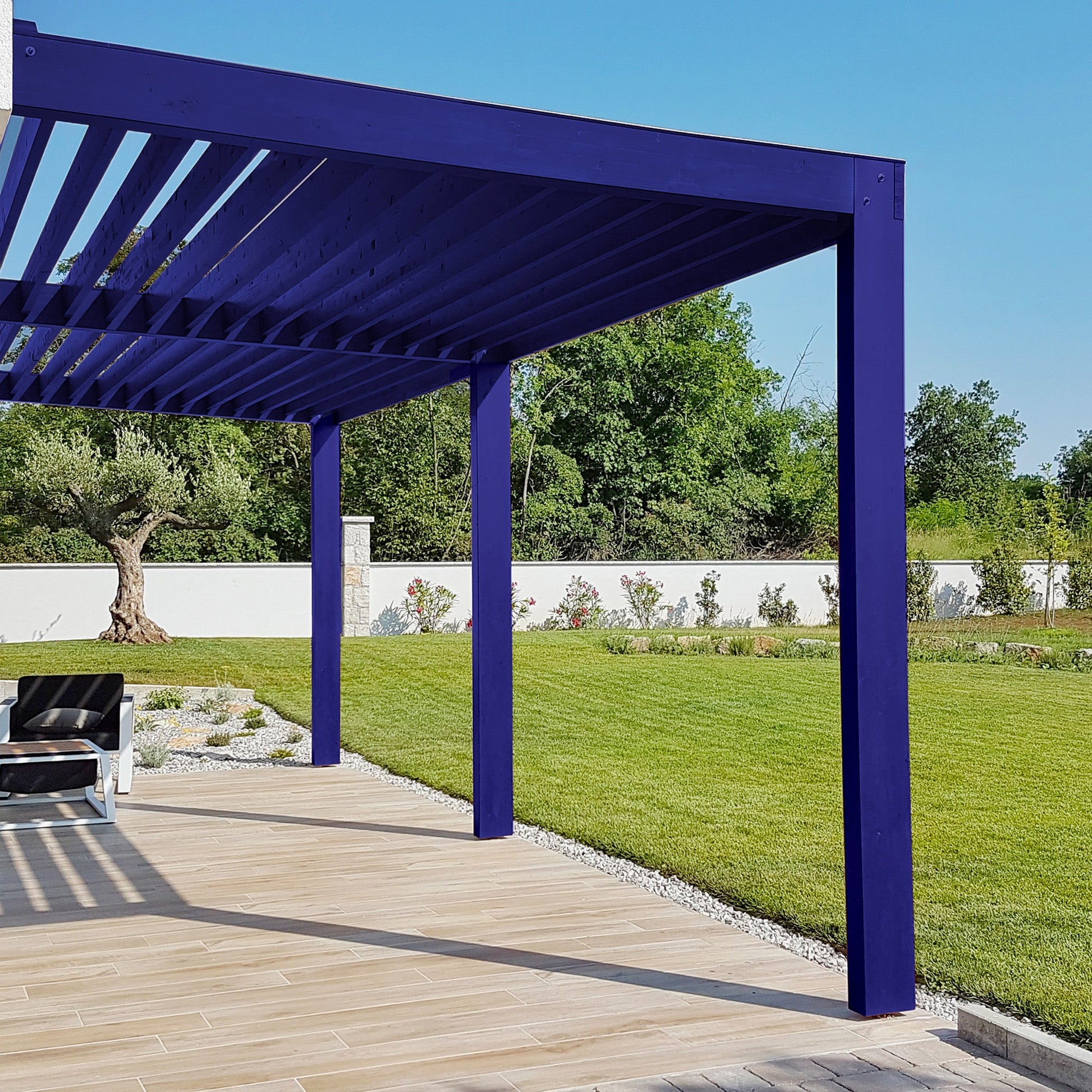 Derendo Wetterschutz Holzfarbe Enzianblau RAL 5010 - 4251604913319 - Derendo