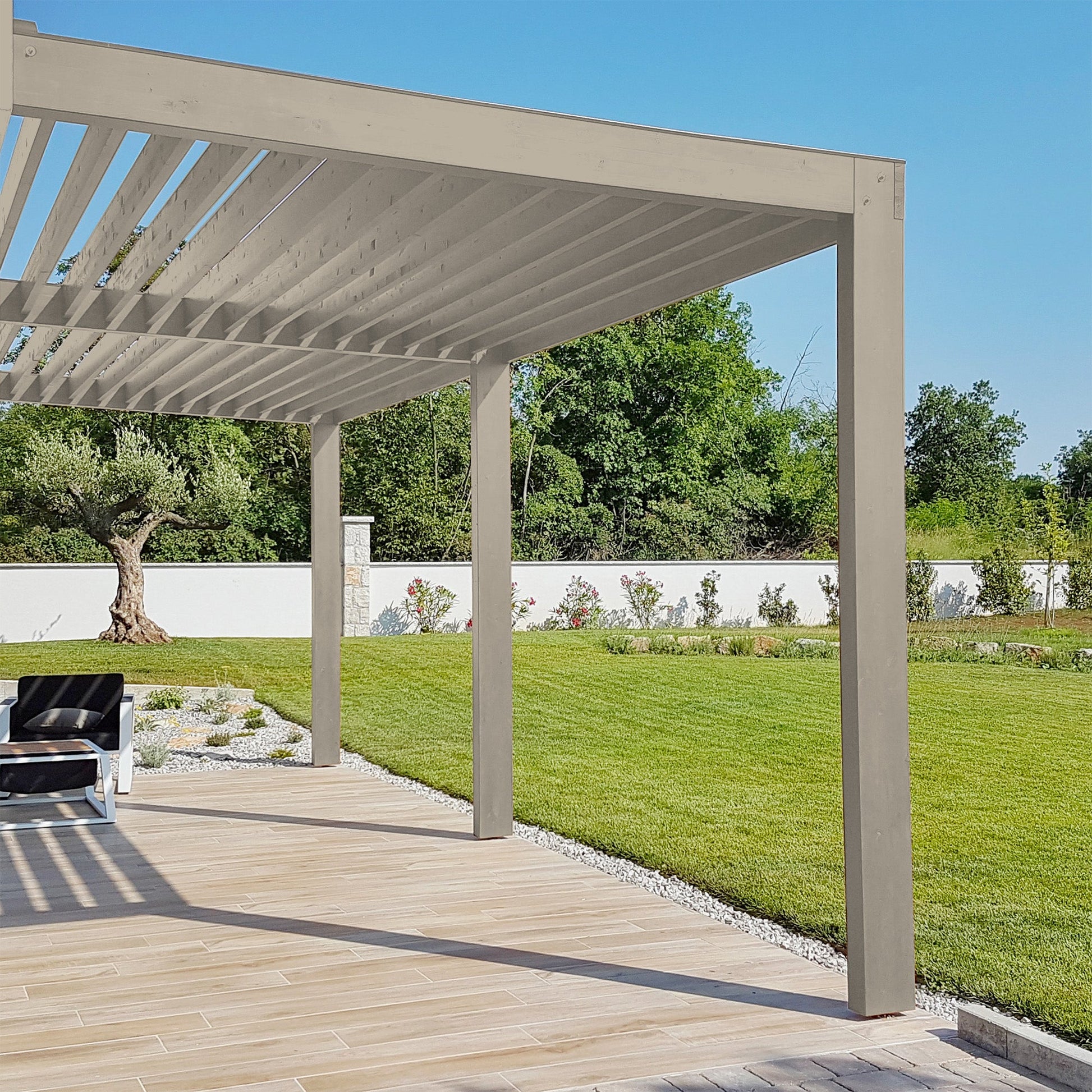 Derendo Wetterschutz Holzfarbe Grau Graubeige - 4251604929419 - Derendo