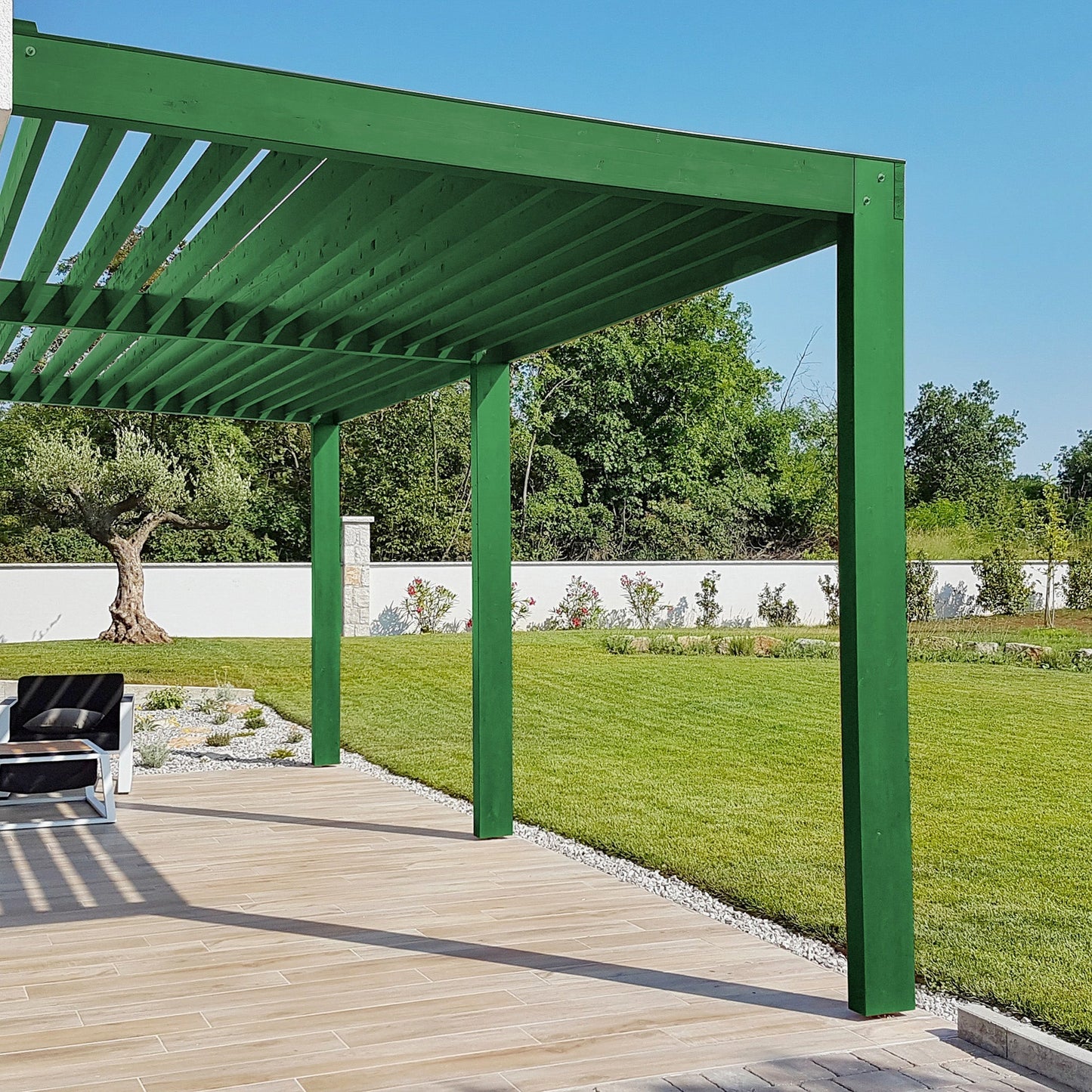 Derendo Wetterschutz Holzfarbe signalgrün RAL 6032 in Signalgrün RAL 6032 – Produktbild von Derendo