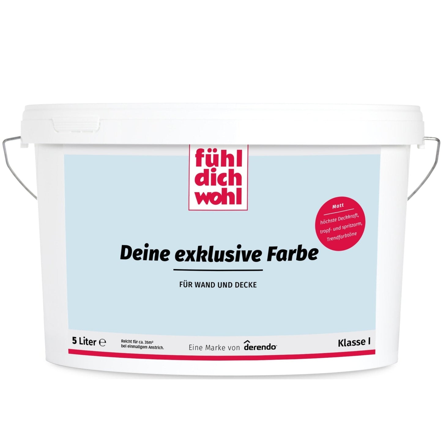 Fühl Dich Wohl Wandfarbe Babyblau in 10 Liter – Produktbild von Derendo