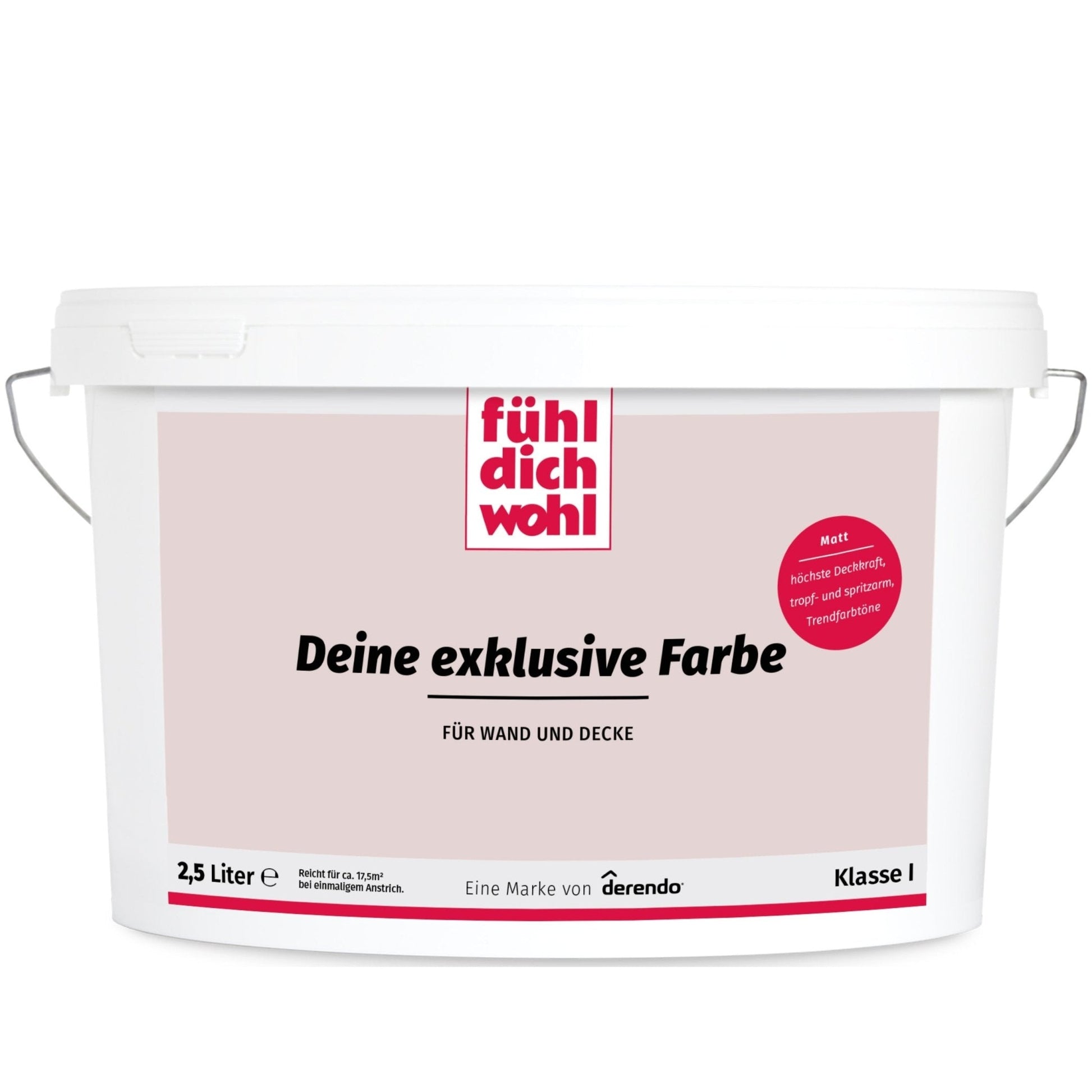 Fühl Dich Wohl Wandfarbe Beigerosa in 2.5 Liter – Produktbild von Derendo