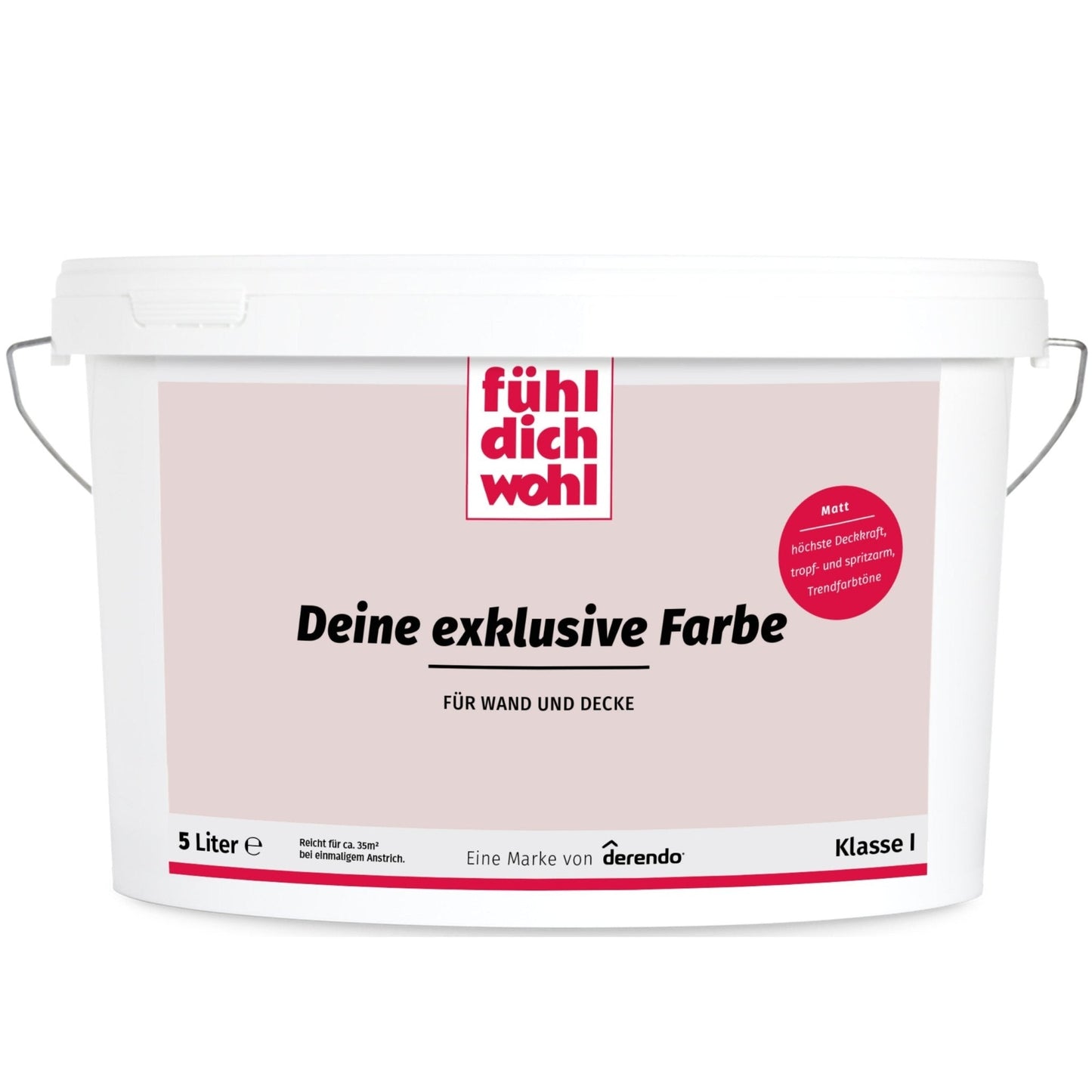 Fühl Dich Wohl Wandfarbe Beigerosa in 2.5 Liter – Produktbild von Derendo