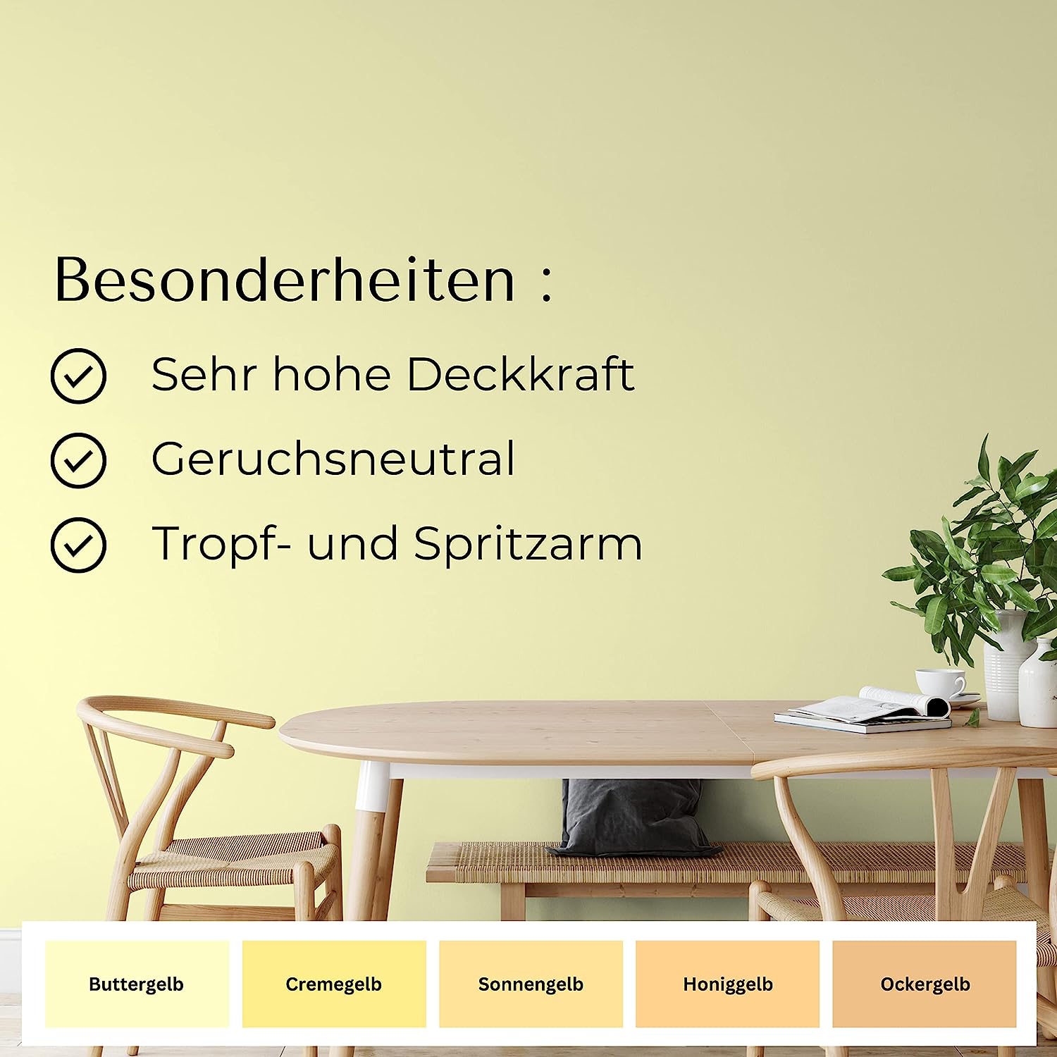 Fühl Dich Wohl Wandfarbe Buttergelb in 10 Liter – Produktbild von Derendo
