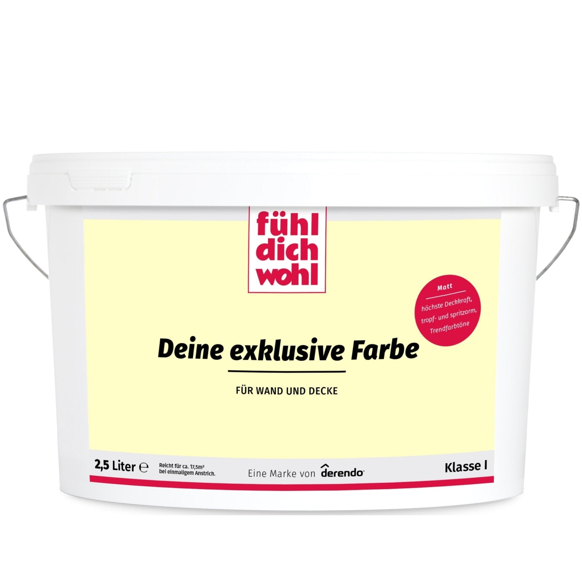 Fühl Dich Wohl Wandfarbe Buttergelb in 10 Liter – Produktbild von Derendo
