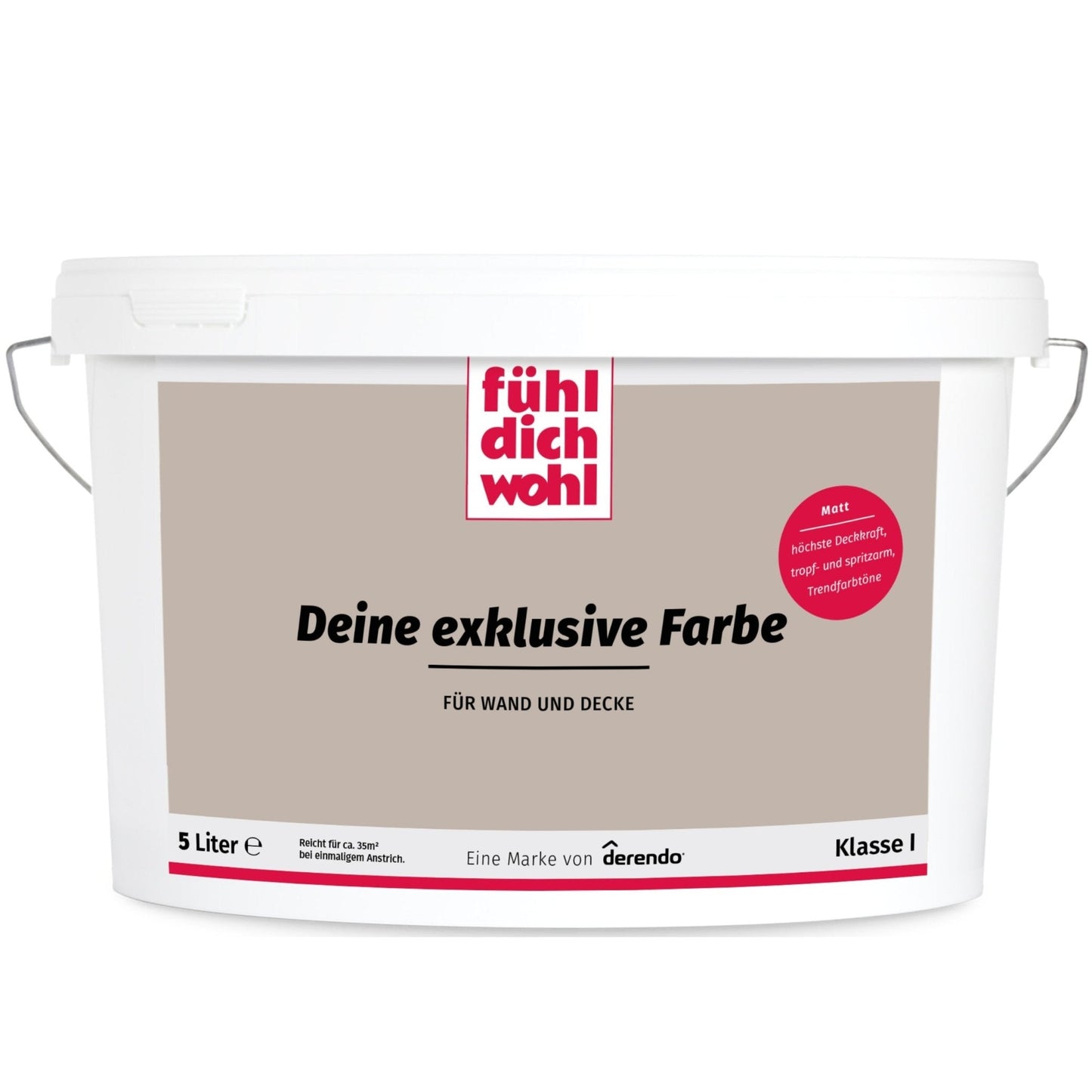Fühl Dich Wohl Wandfarbe Cappuccino in 10 Liter – Produktbild von Derendo