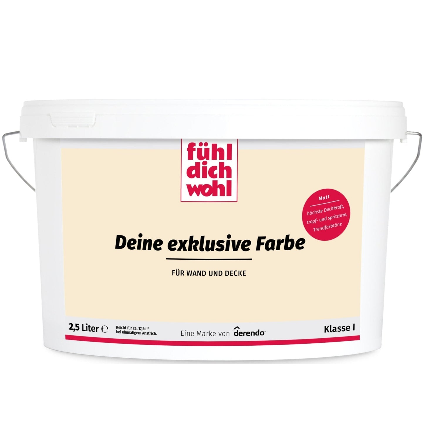 Fühl Dich Wohl Wandfarbe Cremebeige in 10 Liter – Produktbild von Derendo