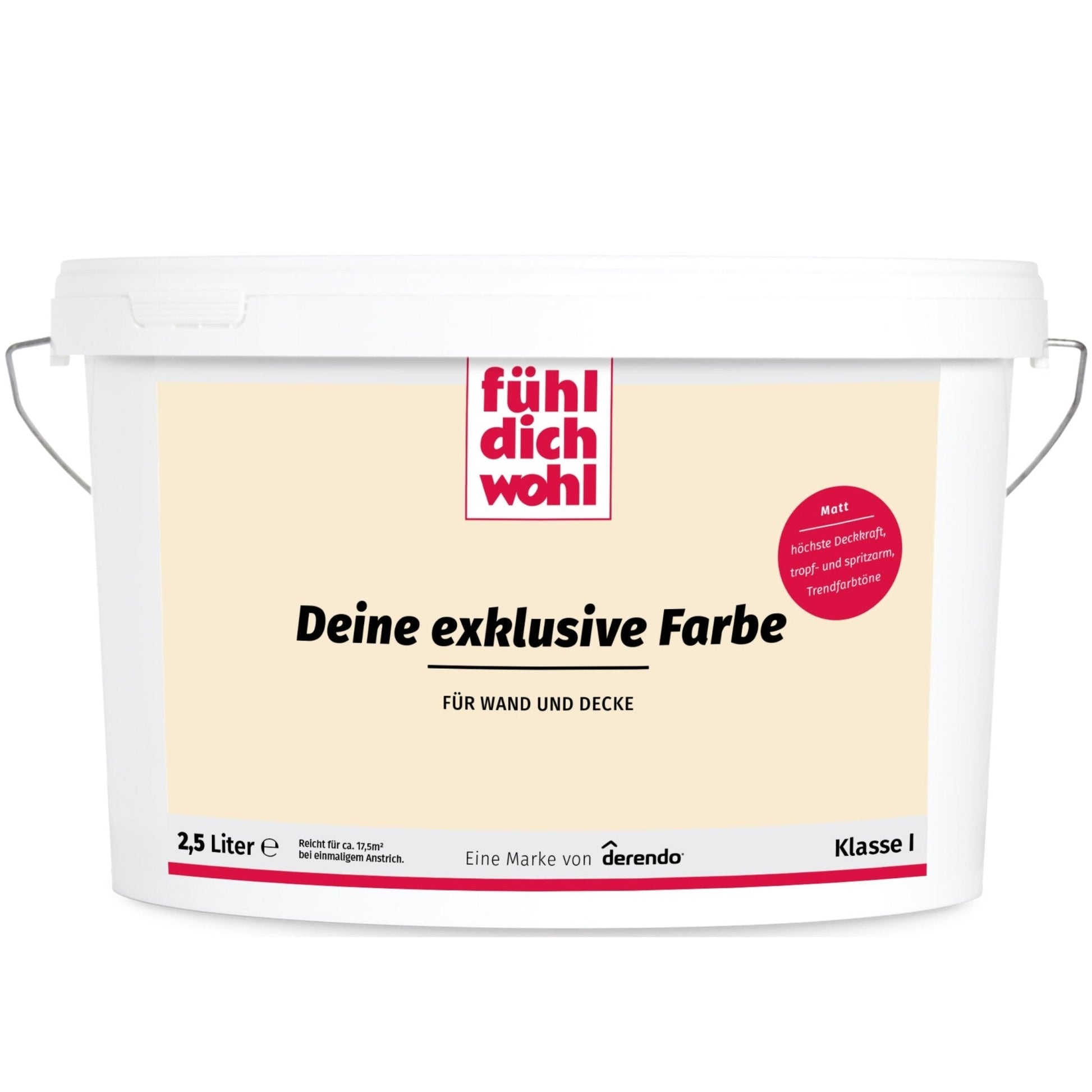 Fühl Dich Wohl Wandfarbe Cremebeige in 10 Liter – Produktbild von Derendo
