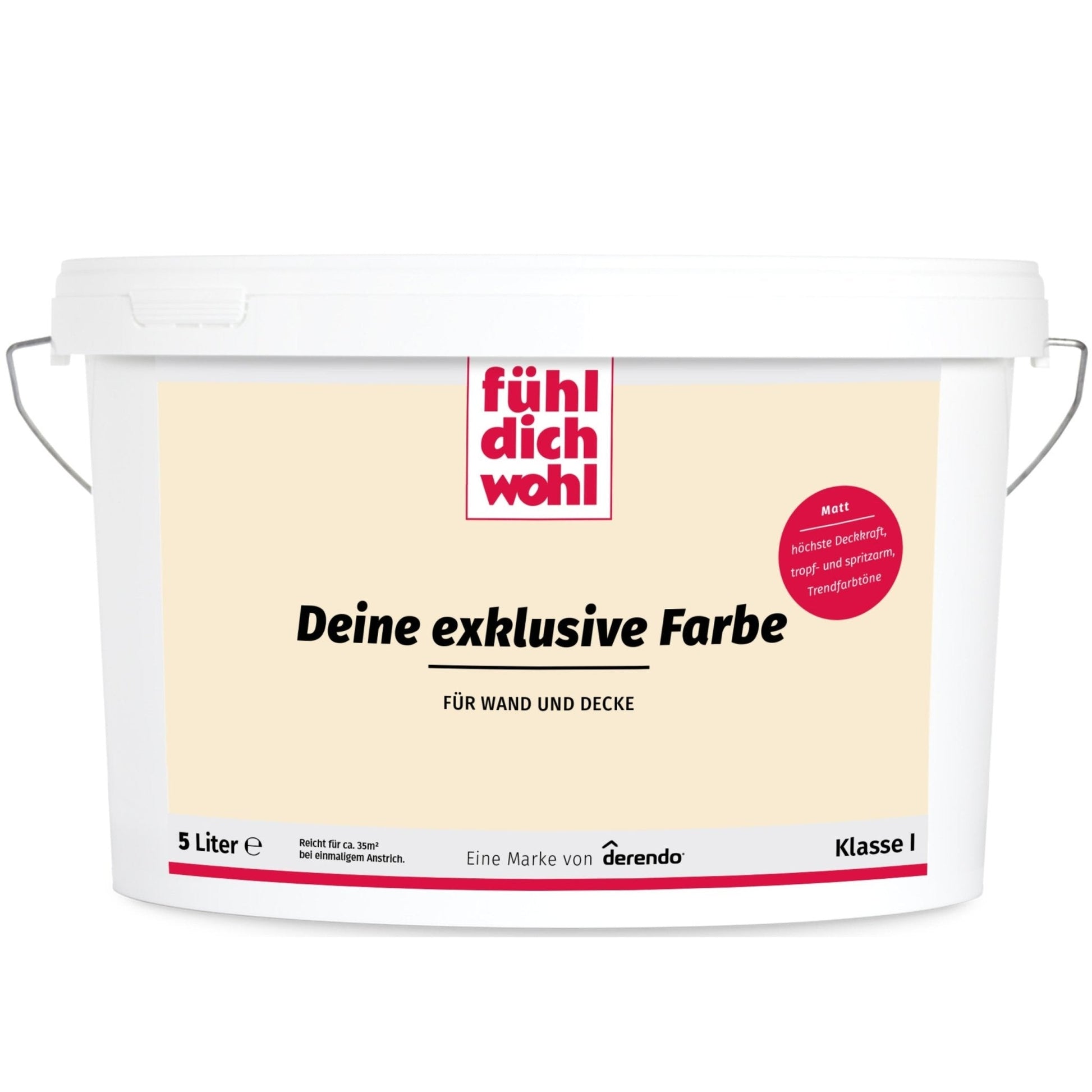 Fühl Dich Wohl Wandfarbe Cremebeige in 10 Liter – Produktbild von Derendo
