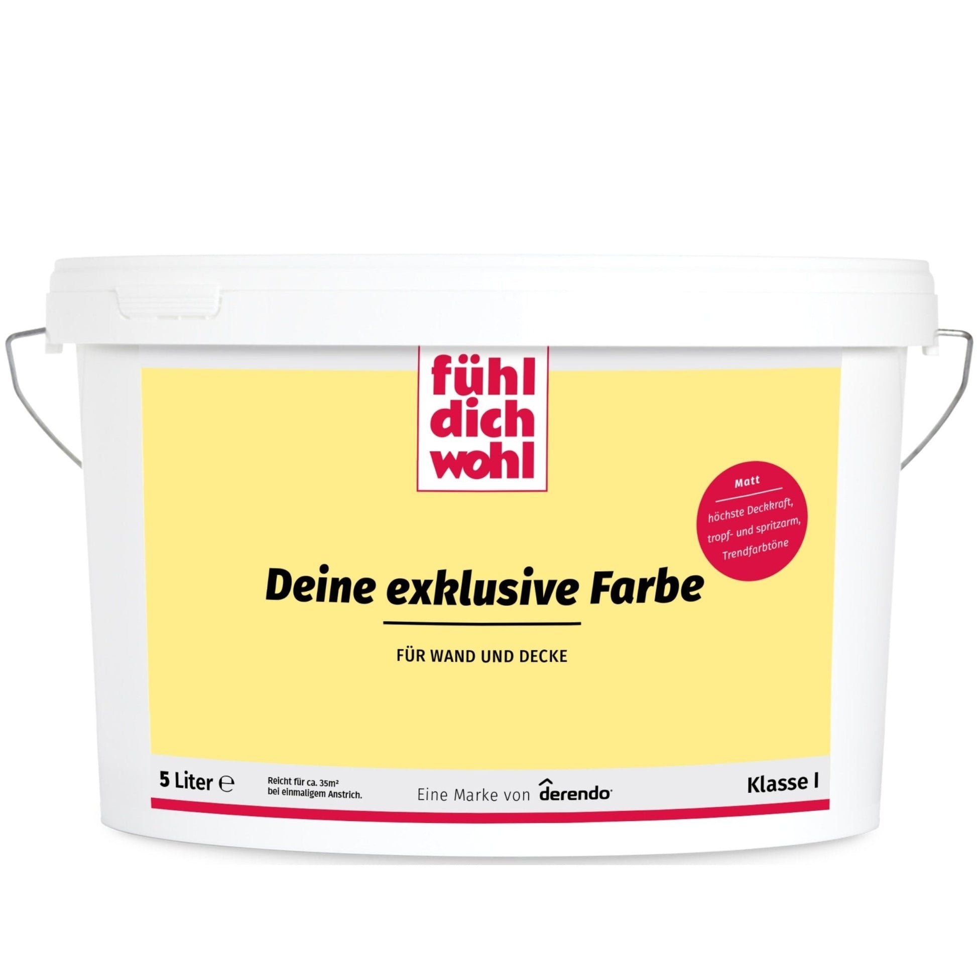 Fühl Dich Wohl Wandfarbe Cremegelb in 10 Liter – Produktbild von Derendo