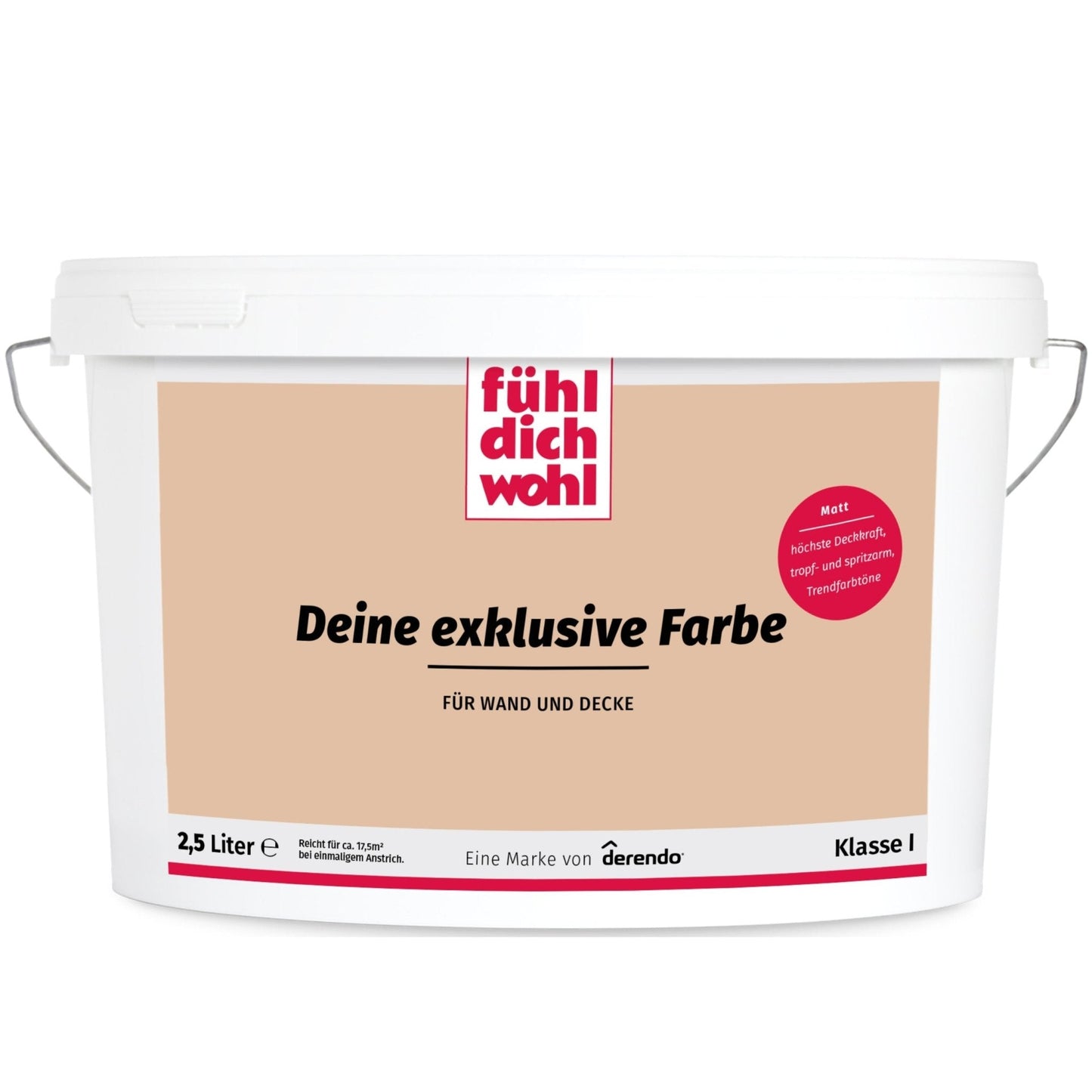 Fühl Dich Wohl Wandfarbe Dunkelbeige in 10 Liter – Produktbild von Derendo