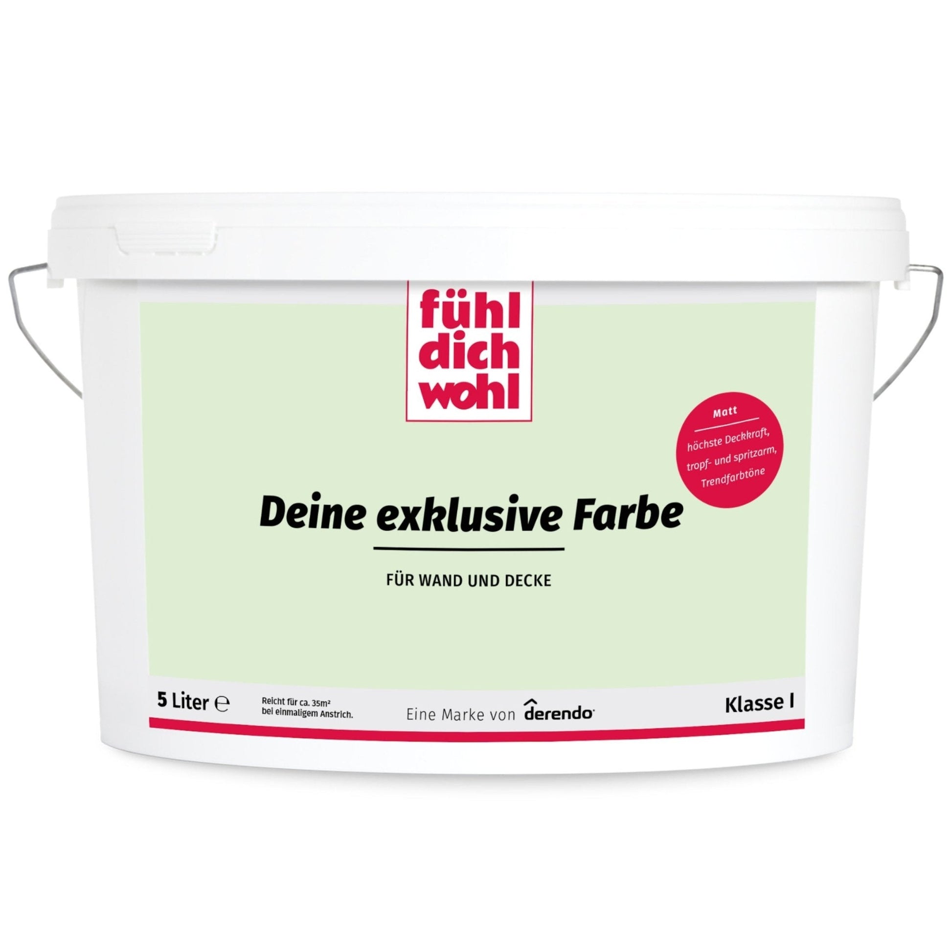 Fühl Dich Wohl Wandfarbe Eisgrün in 10 Liter – Produktbild von Derendo
